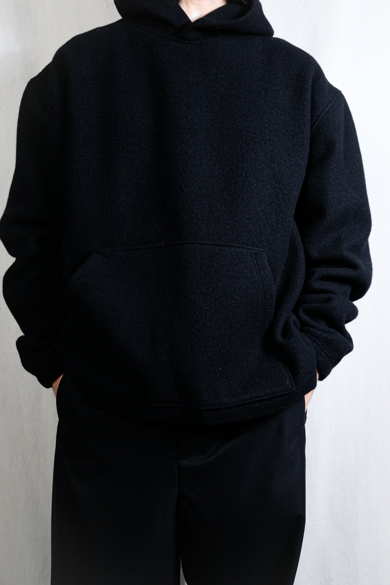 RIER "FLEECE HOOFIE BLACK"