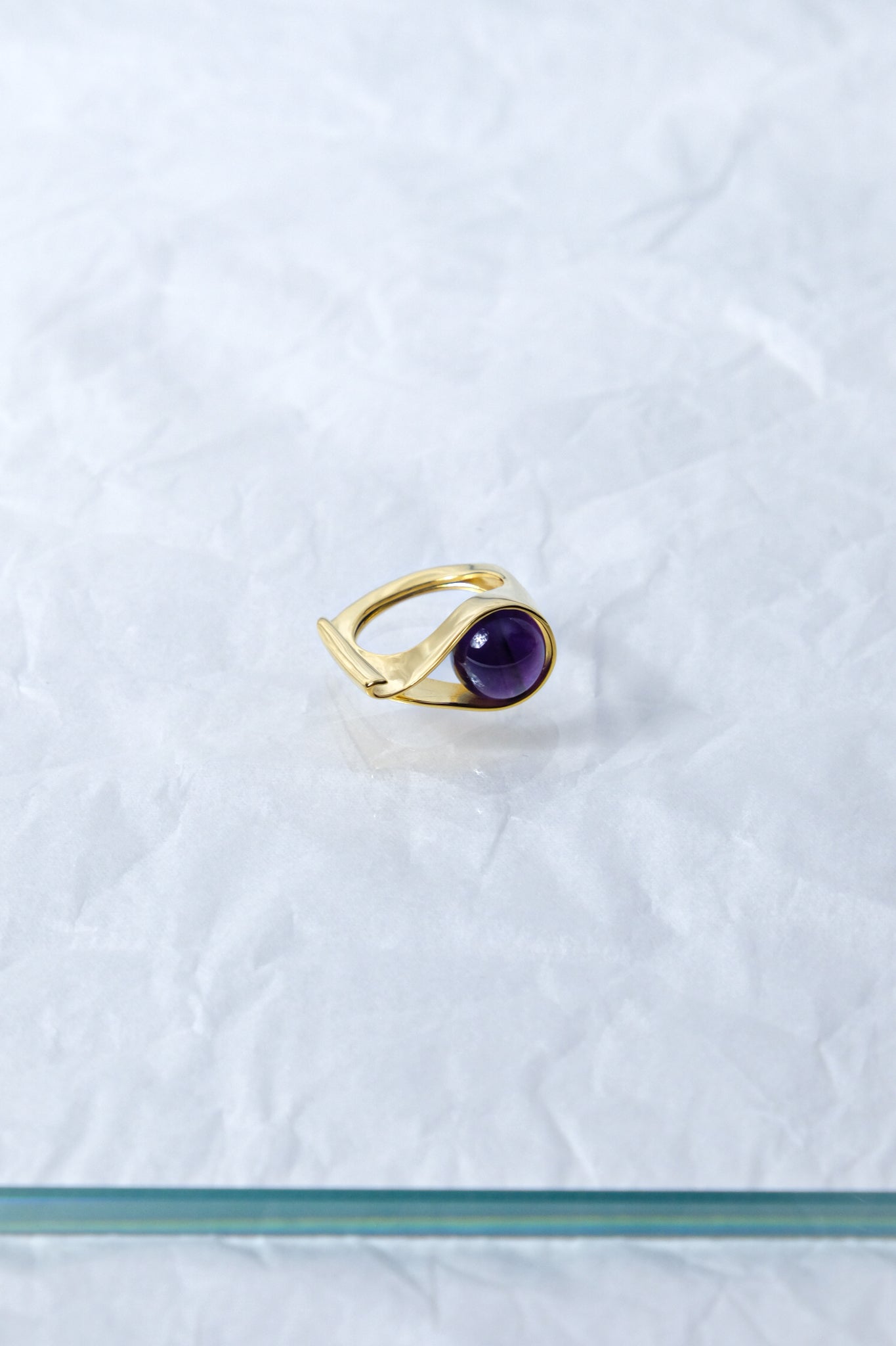 R.ALAGAN "FICKLE STONE RING / GOLD"