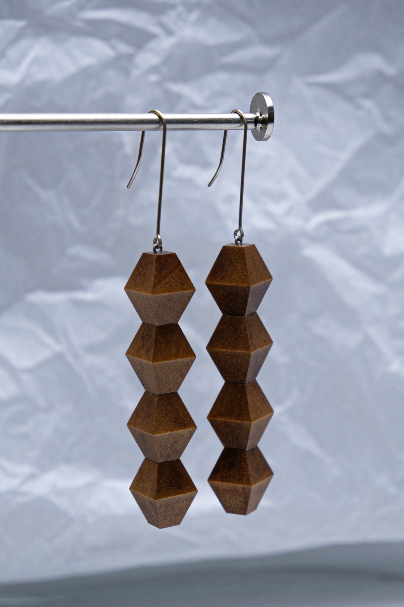 R.ALAGAN"COLOMN WOOD EARRINGS"