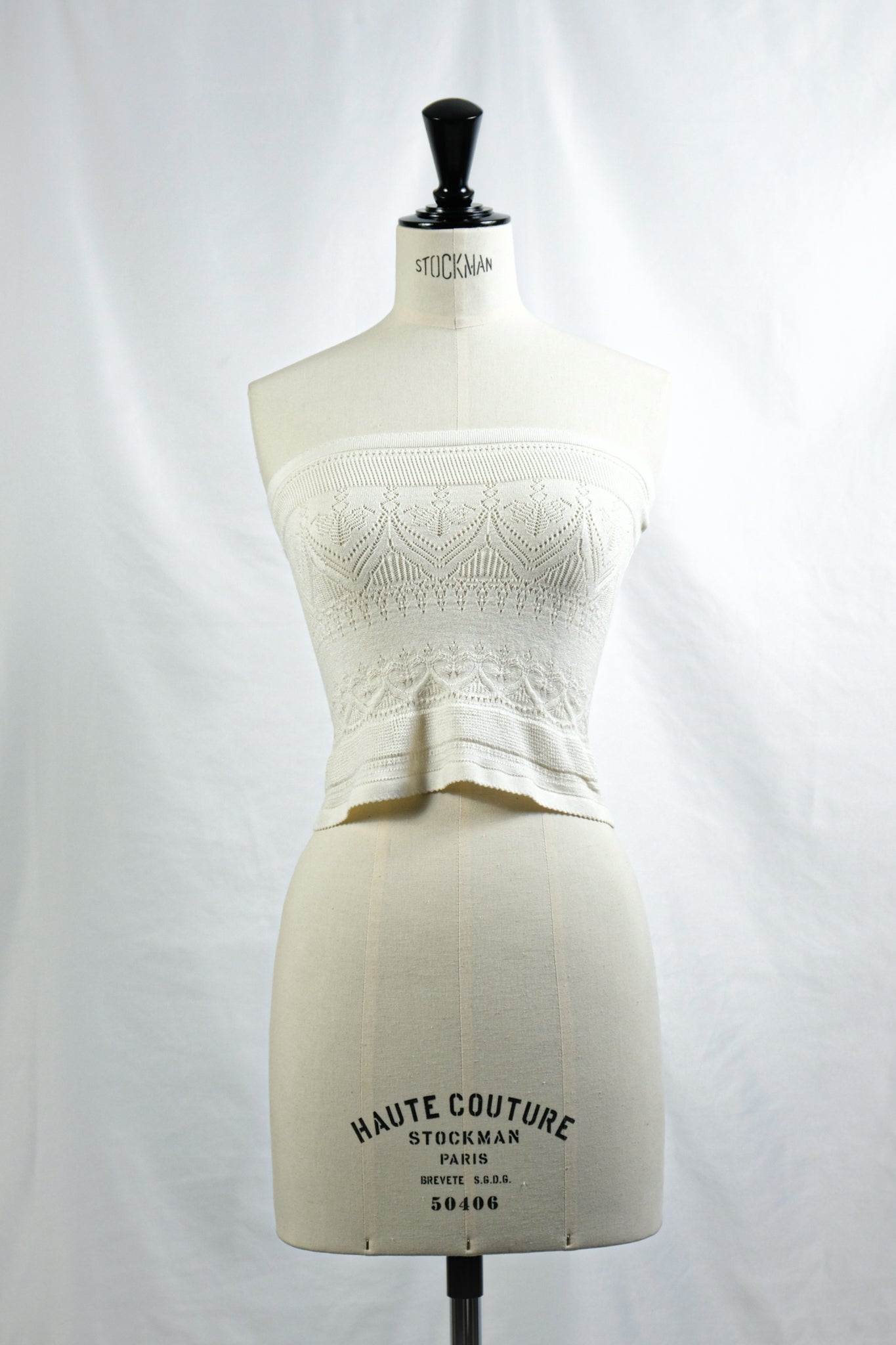 FUMIKA_UCHIDA "SILK LACE KNITTING BELLYBAND / OFF WHITE"