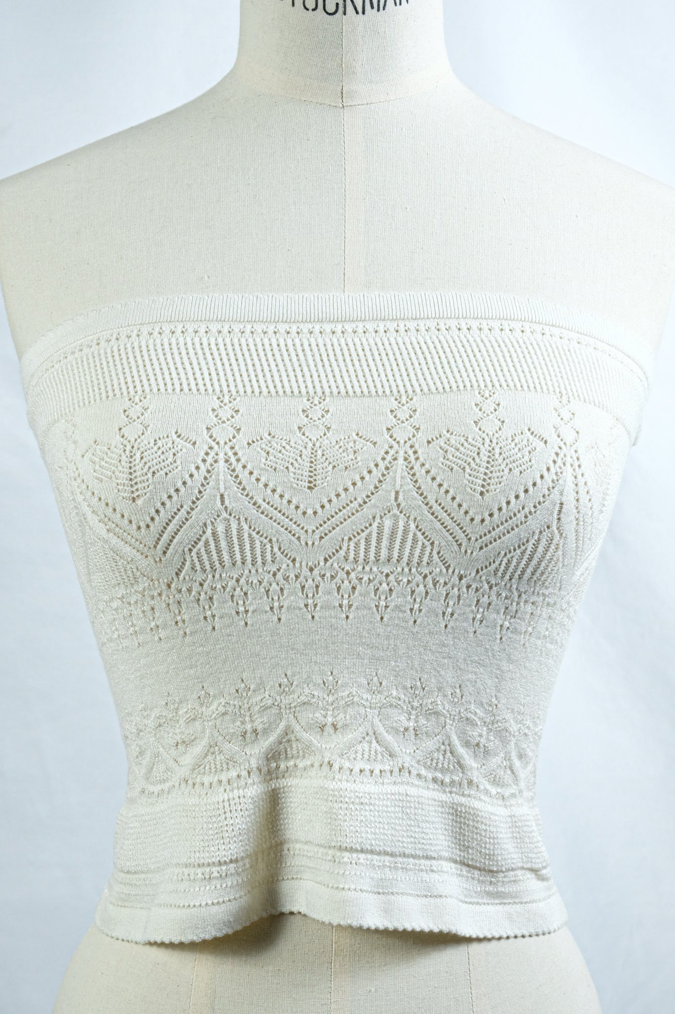 トップス fumika uchida 25aw silk belly band FUMIKA_UCHIDA/SILK LACE KNITTING BELLYBAND(LIGHT BROWN)