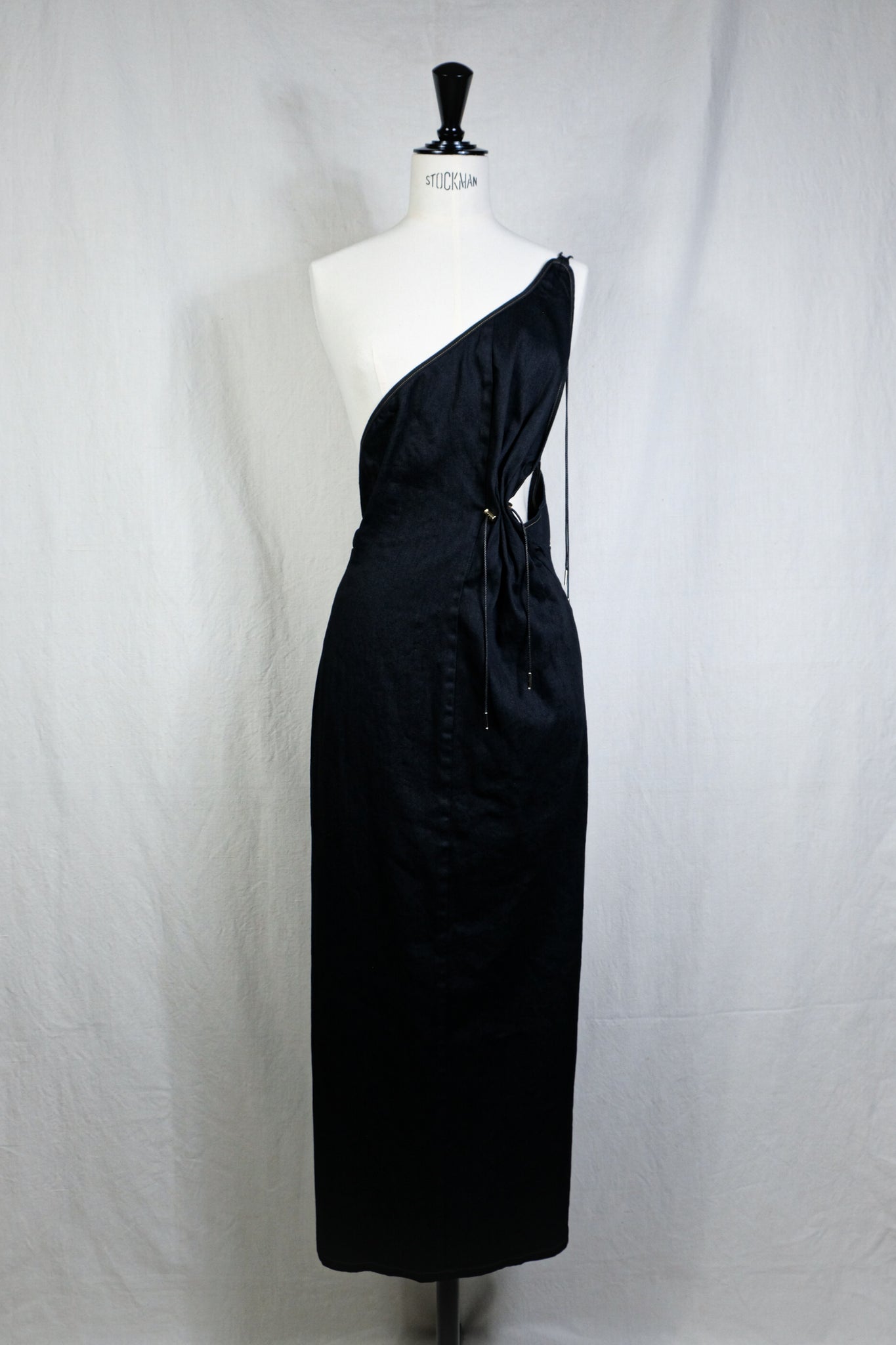 PHOTOCOPIEU "ONE-SHOULDER DRAWSTRING DRESS / GALLA D