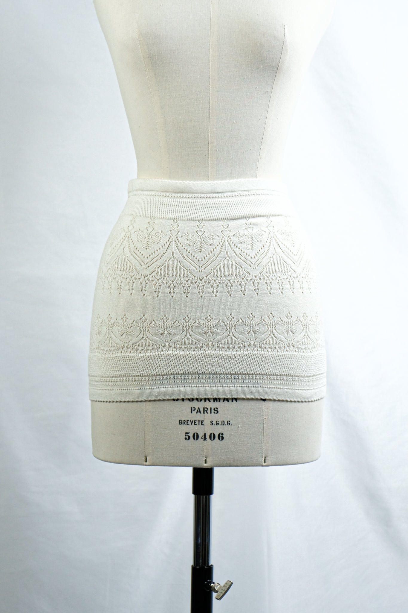 FUMIKA_UCHIDA "SILK LACE KNITTING BELLYBAND / OFF WHITE"
