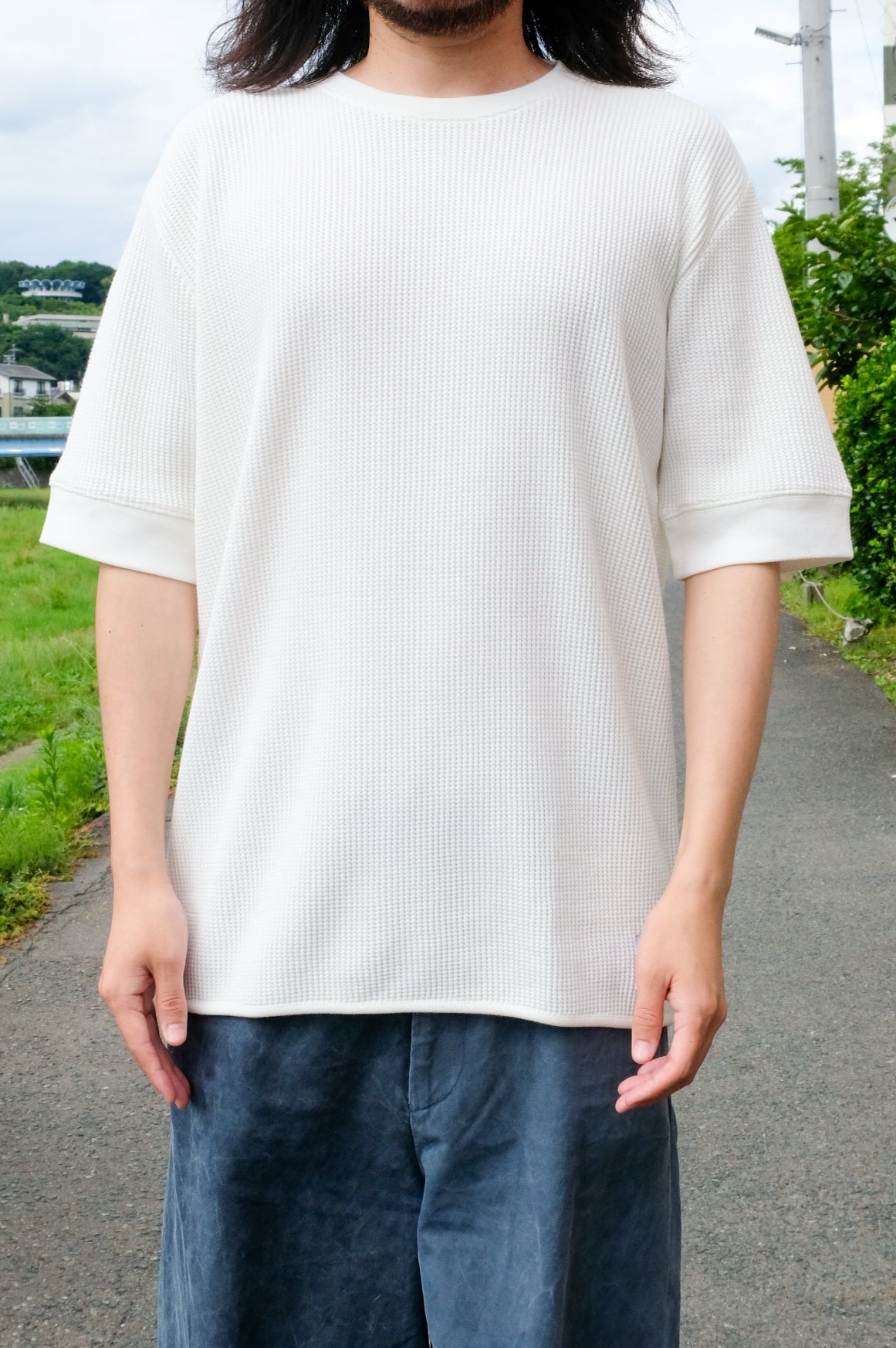 【40% OFF】THE INOUE BROTHERS... "WAFFLE T-SHIRTS / WHITE"