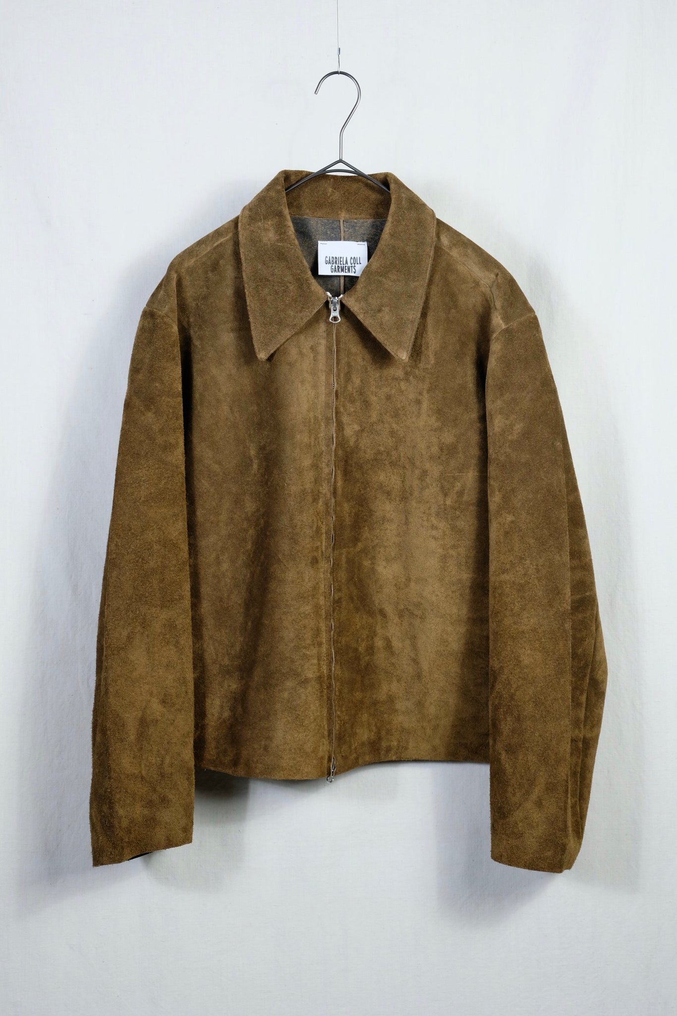 Gabriela Coll Garments "NO.285 LEATHER POCKET JACKET / BROWN SUEDE"