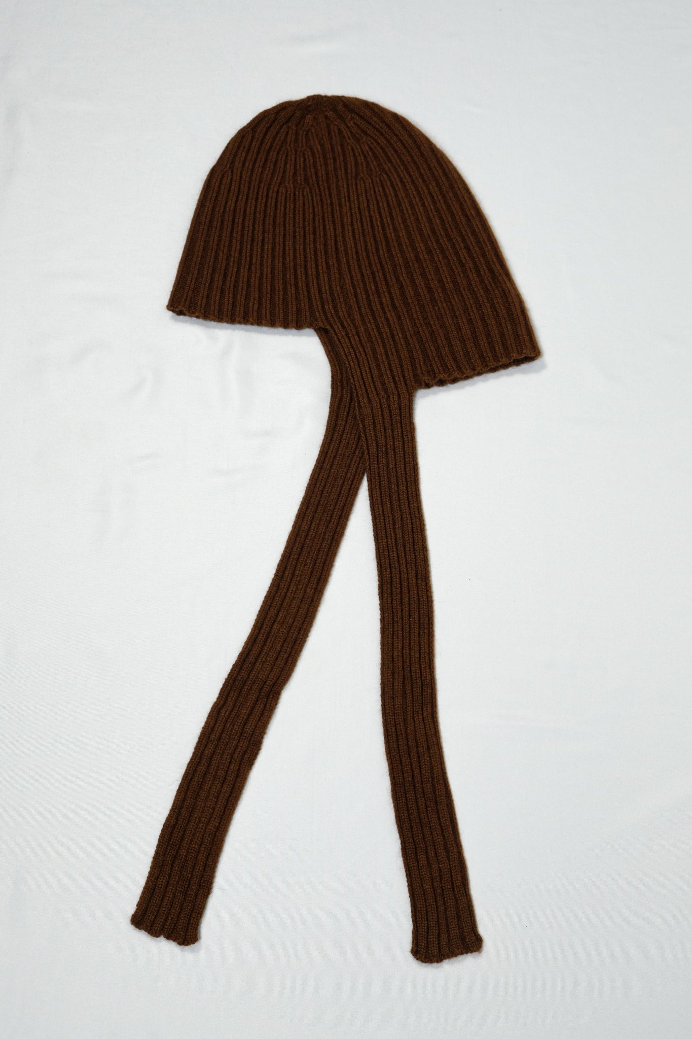 babaco"CASHMERE RIBBED KNIT CAP / CHOCOLATE"