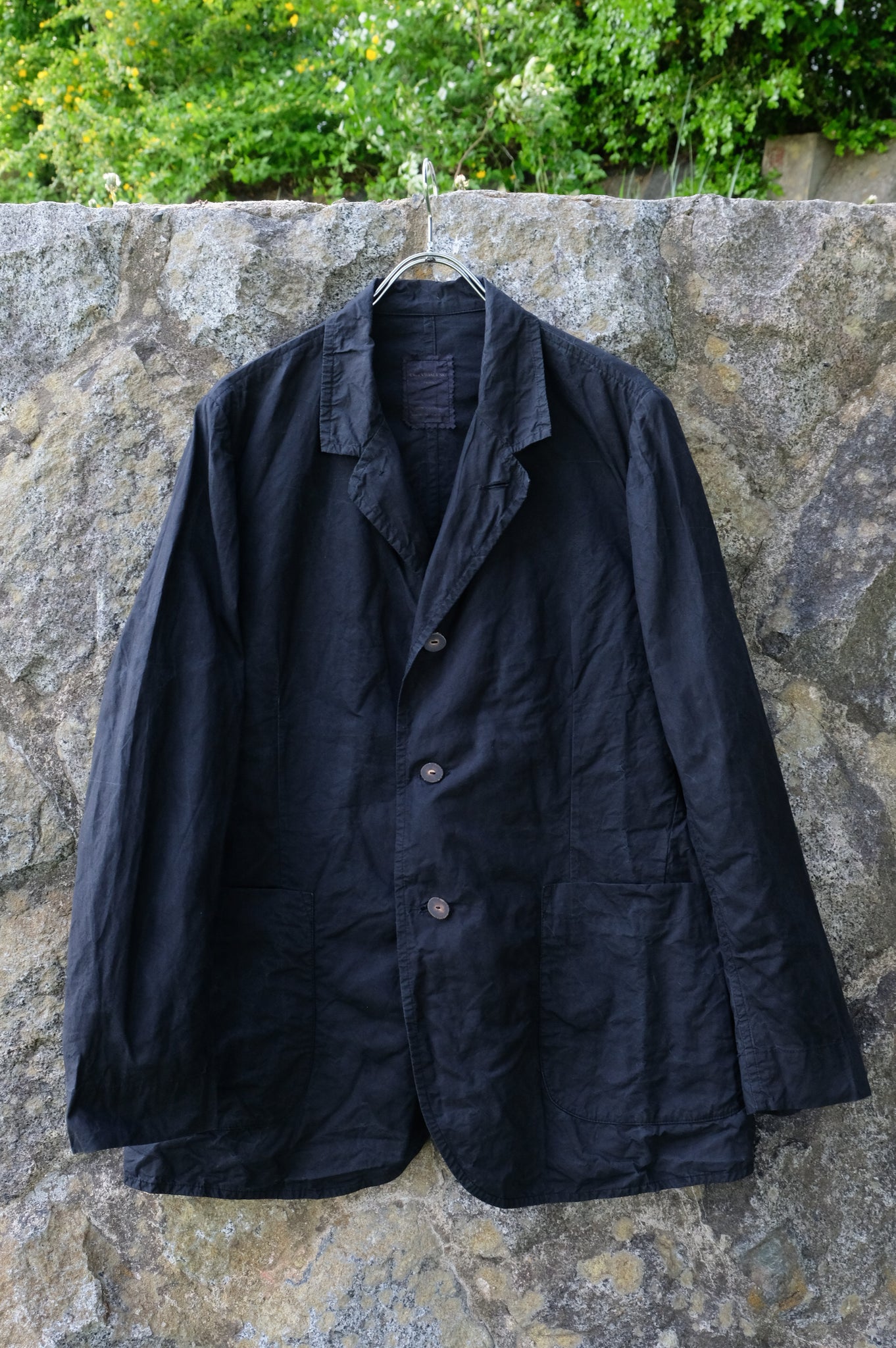 Chez VIDALENC "Jacket P3 / Cotton Sailor / Washed Black"