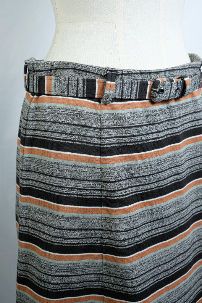 スカート fumika_uchida Multi Stripes Belted Skirt FUMIKA_UCHIDA 