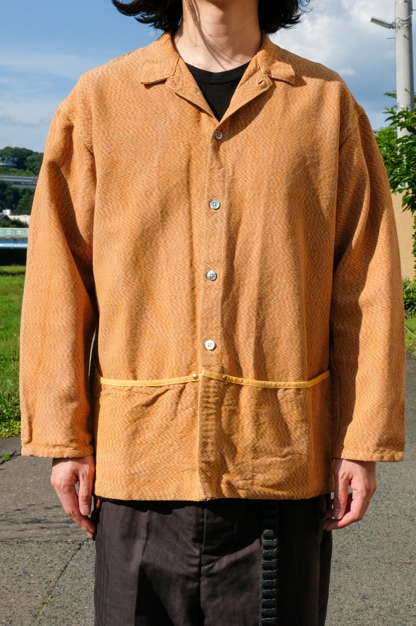 【40%OFF】TENDER Co. "Type 440Folded Pocket Shirt / Yellow Ochre"