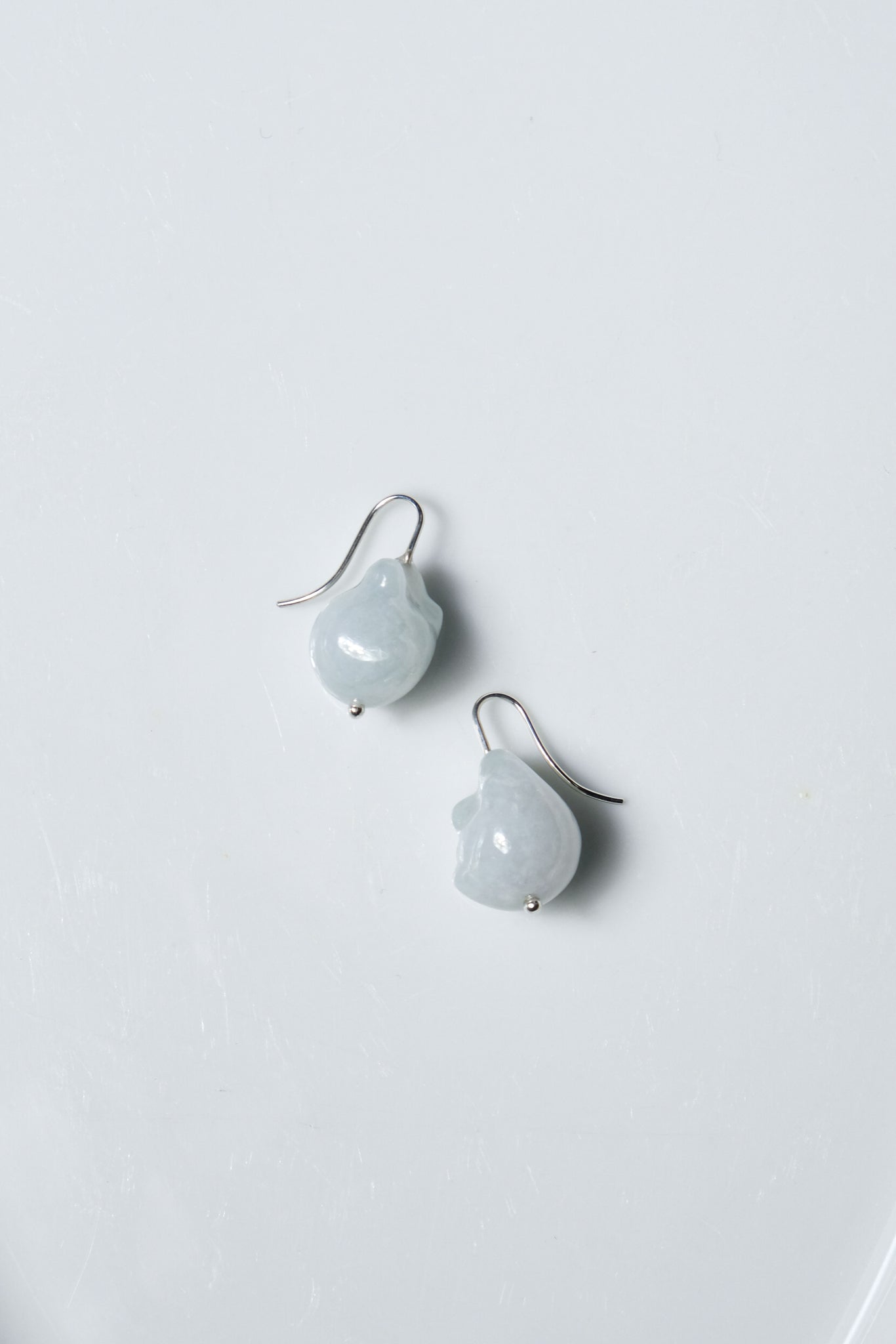 R.ALAGAN "DISTORTED STONE EARRINGS/JADEITE" 