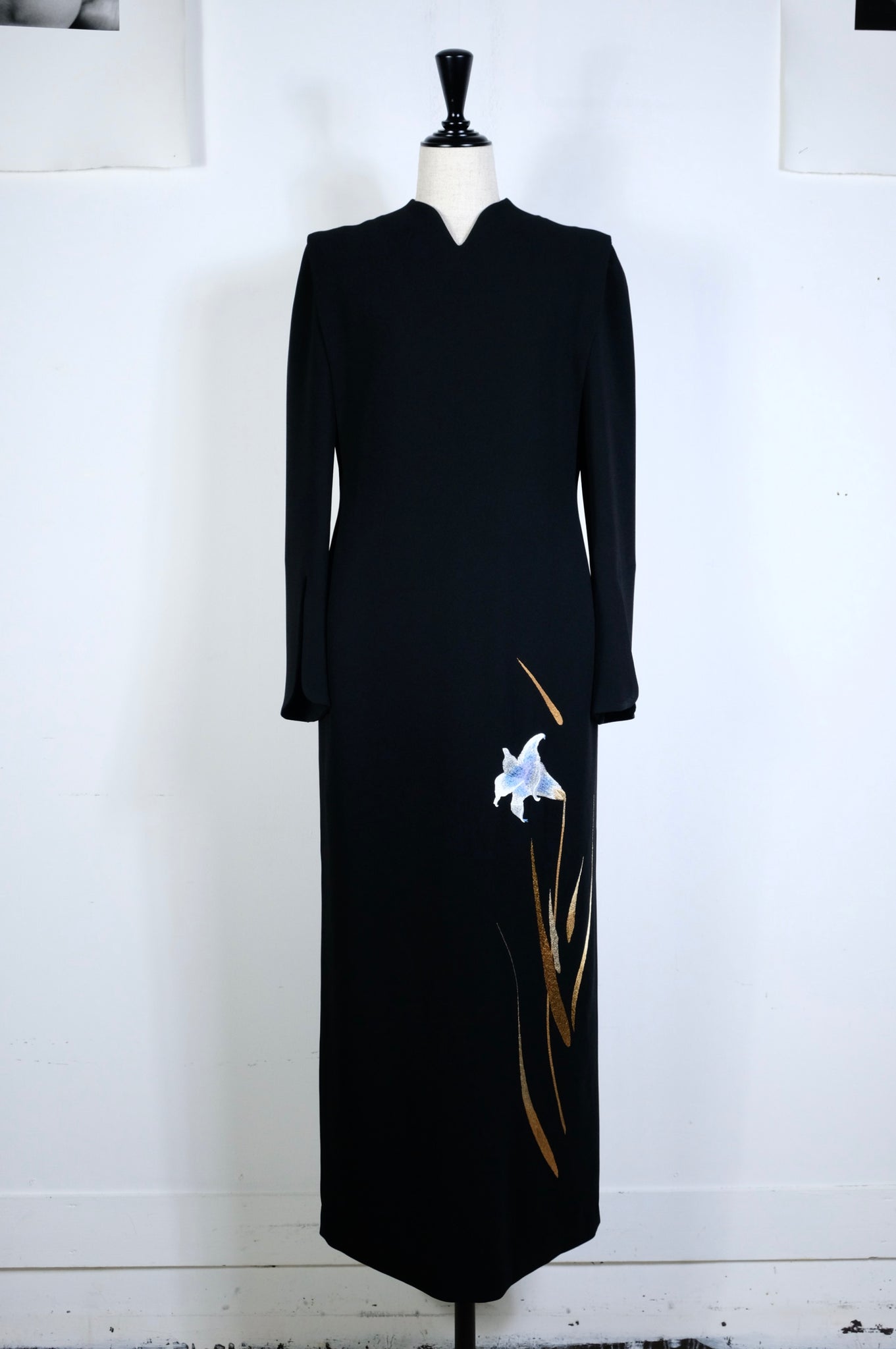 Mame Kurogouchi "TRIACETATE FLORAL EMBROIDERY DRESS"