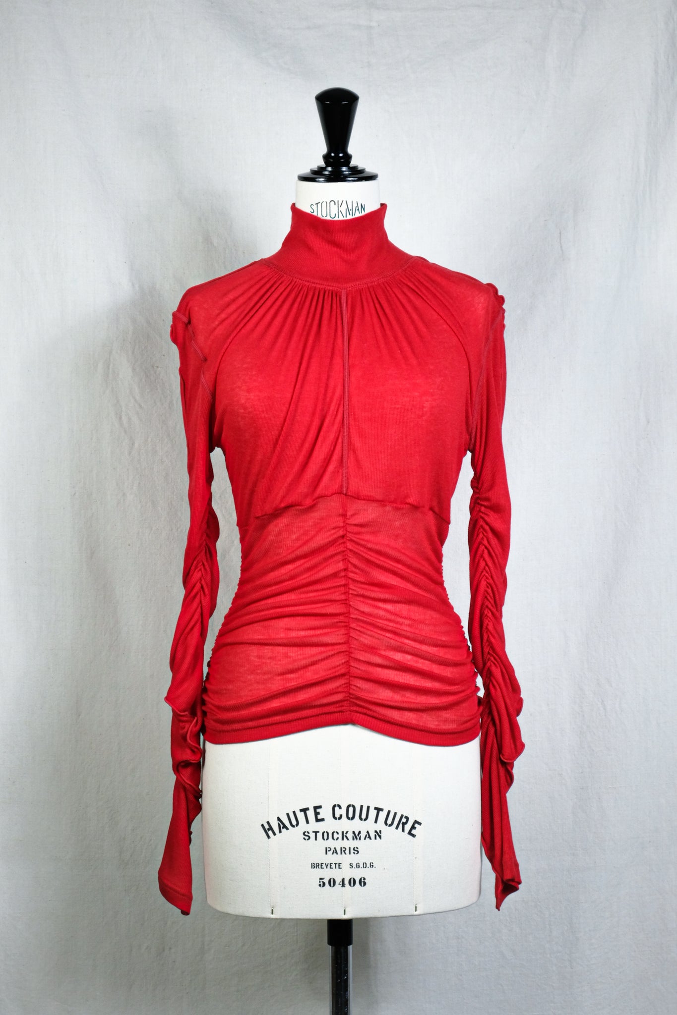 PHOTOCOPIEU "SHEER TOP / TERESA / RED"