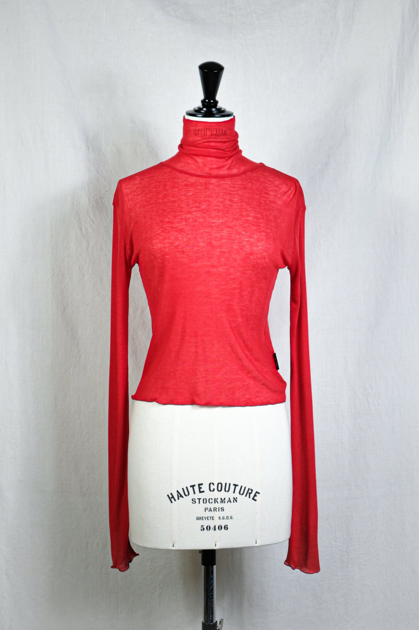 PHOTOCOPIEU "CROPPED SHEER TOP / TABITHA / RED"