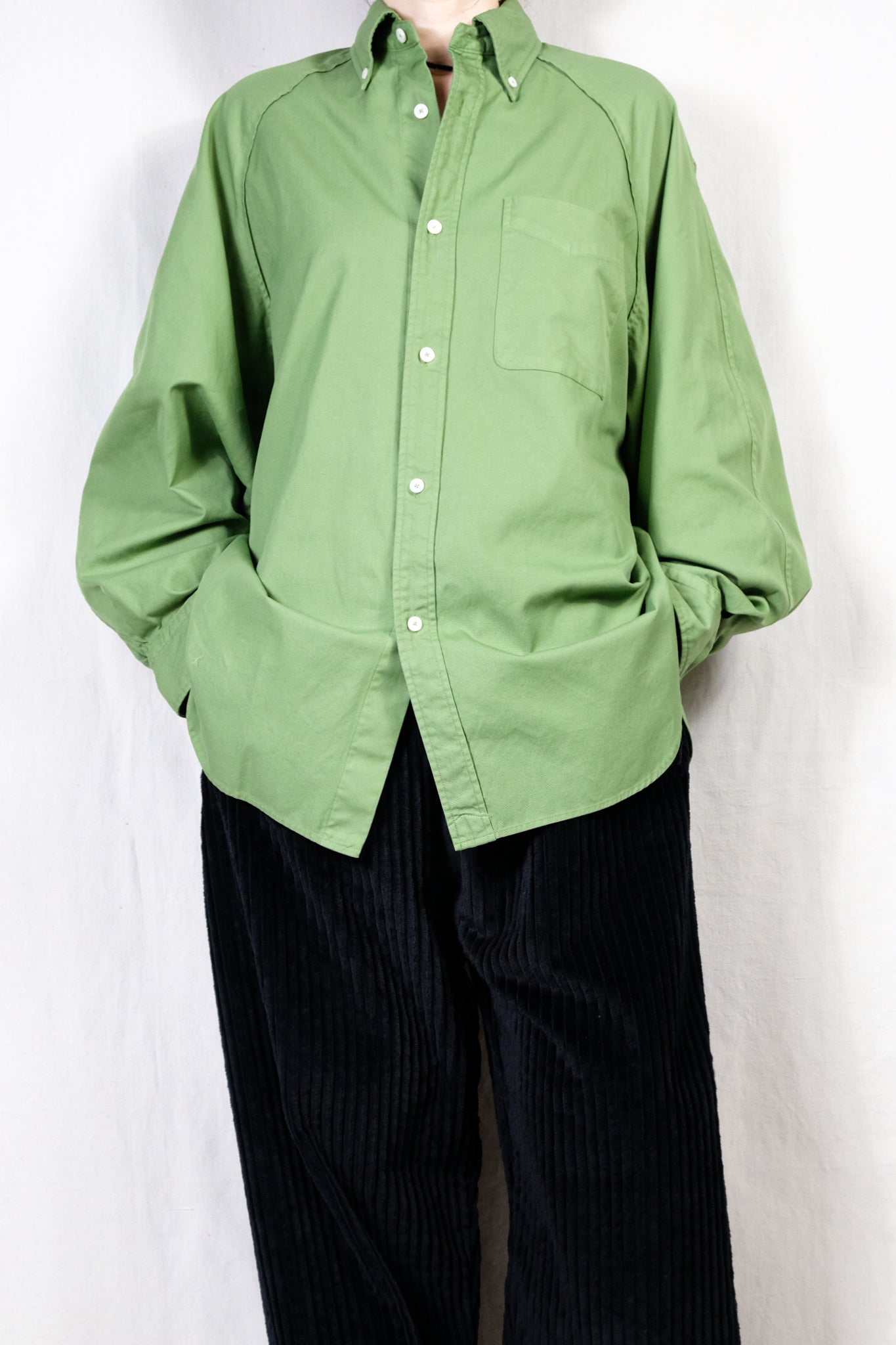 【CURRENTAGE】SHIRTSCLOTHオールインワン　フォレストグリーン CURRENTAGE】SHIRTSCLOTHオールインワンフォレストグリーン