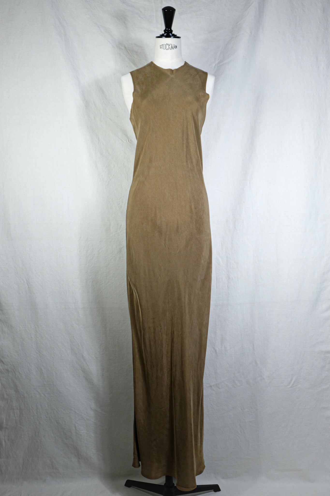 Gabriela Coll Garments "NO.298 CUPRO BIAS CUT DRESS/BROWN"