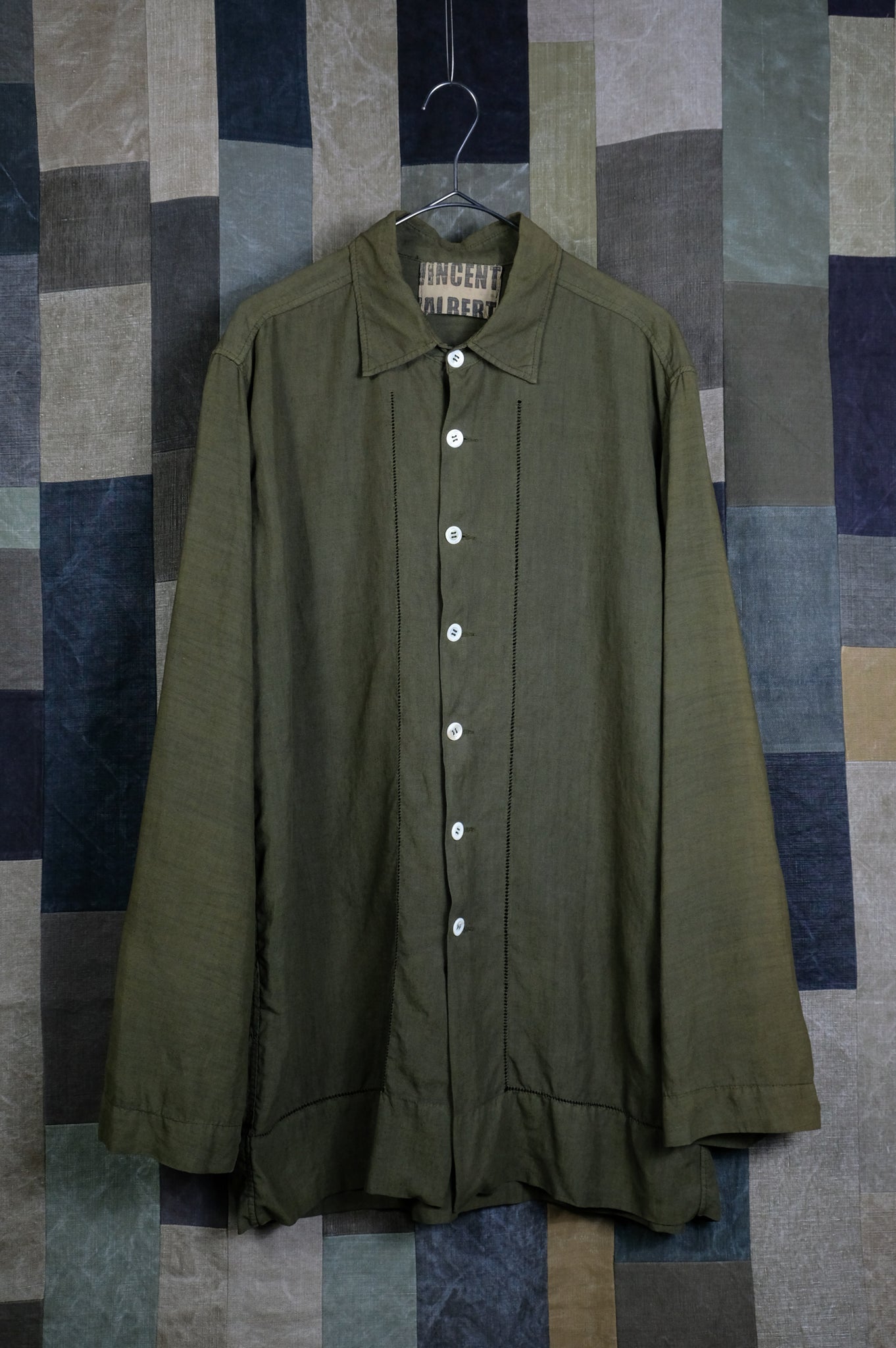 VINCENT JALBERT "MONOGRAM MEN SHIRT / KHAKI"