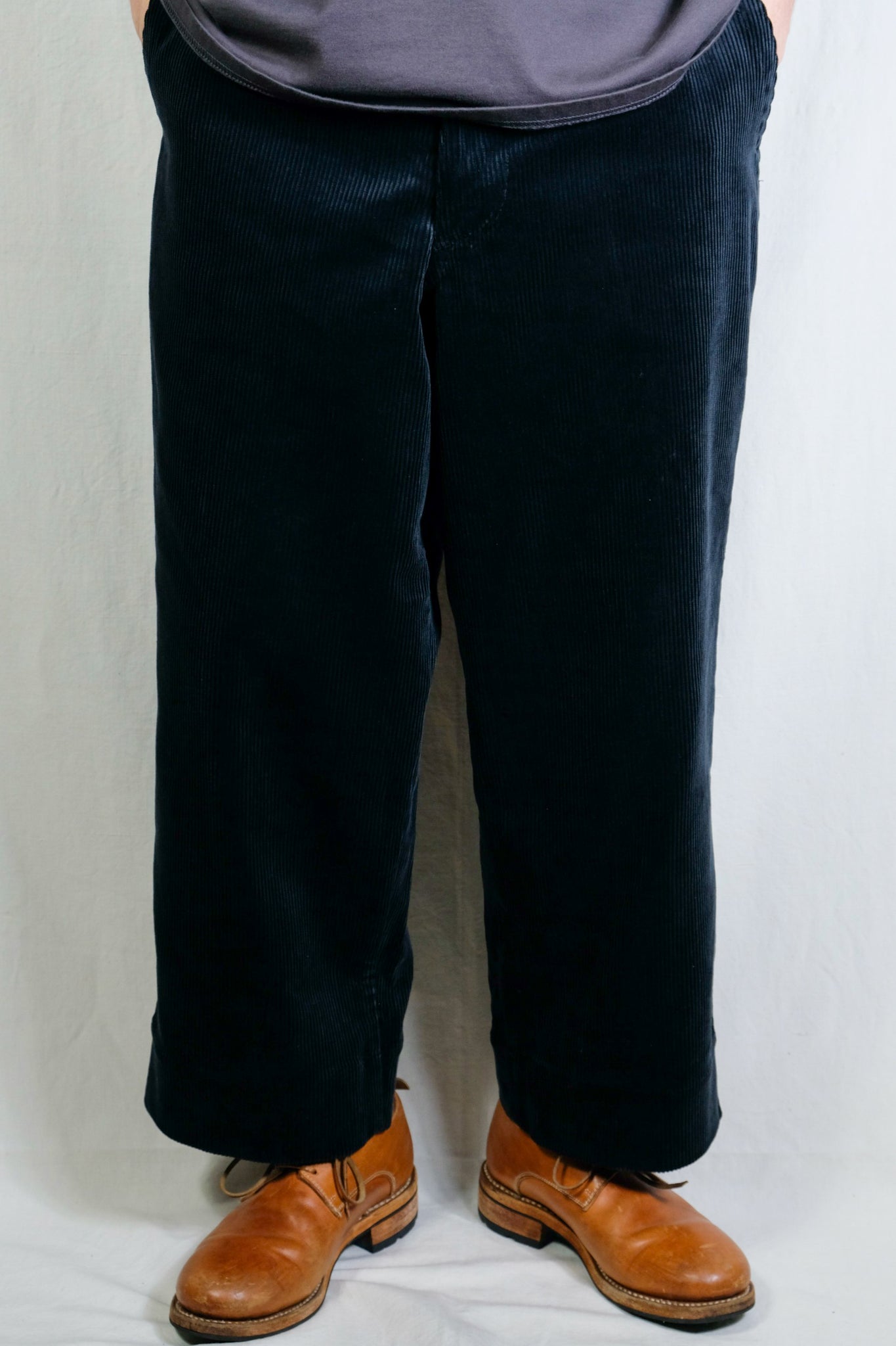 TUKI "0180 s/s wide trousers / MIDNIGHT"