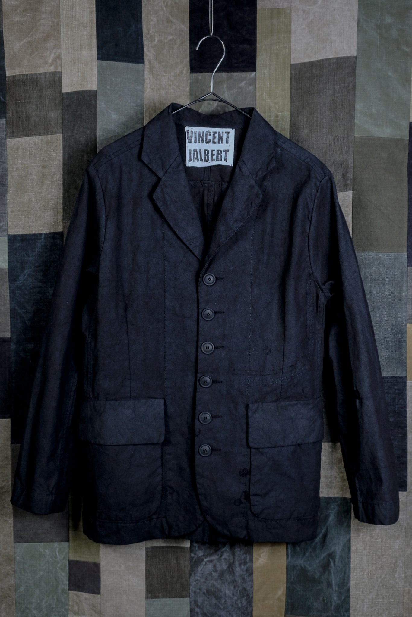 VINCENT JALBERT "MEN JACKET 6 BUTTONS / BLACK"