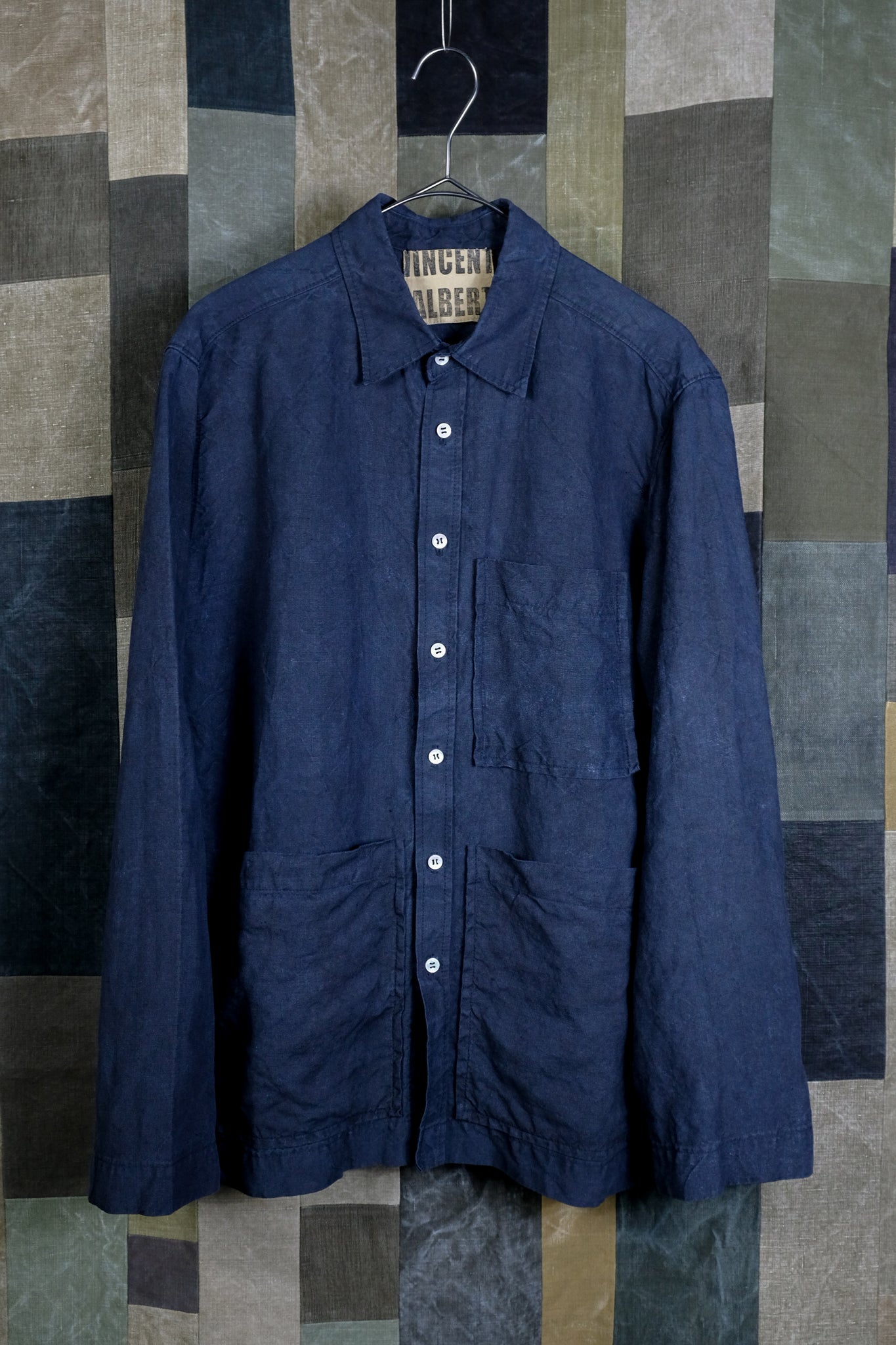 VINCENT JALBERT "MULTI POCKET SHIRT / NAVY"