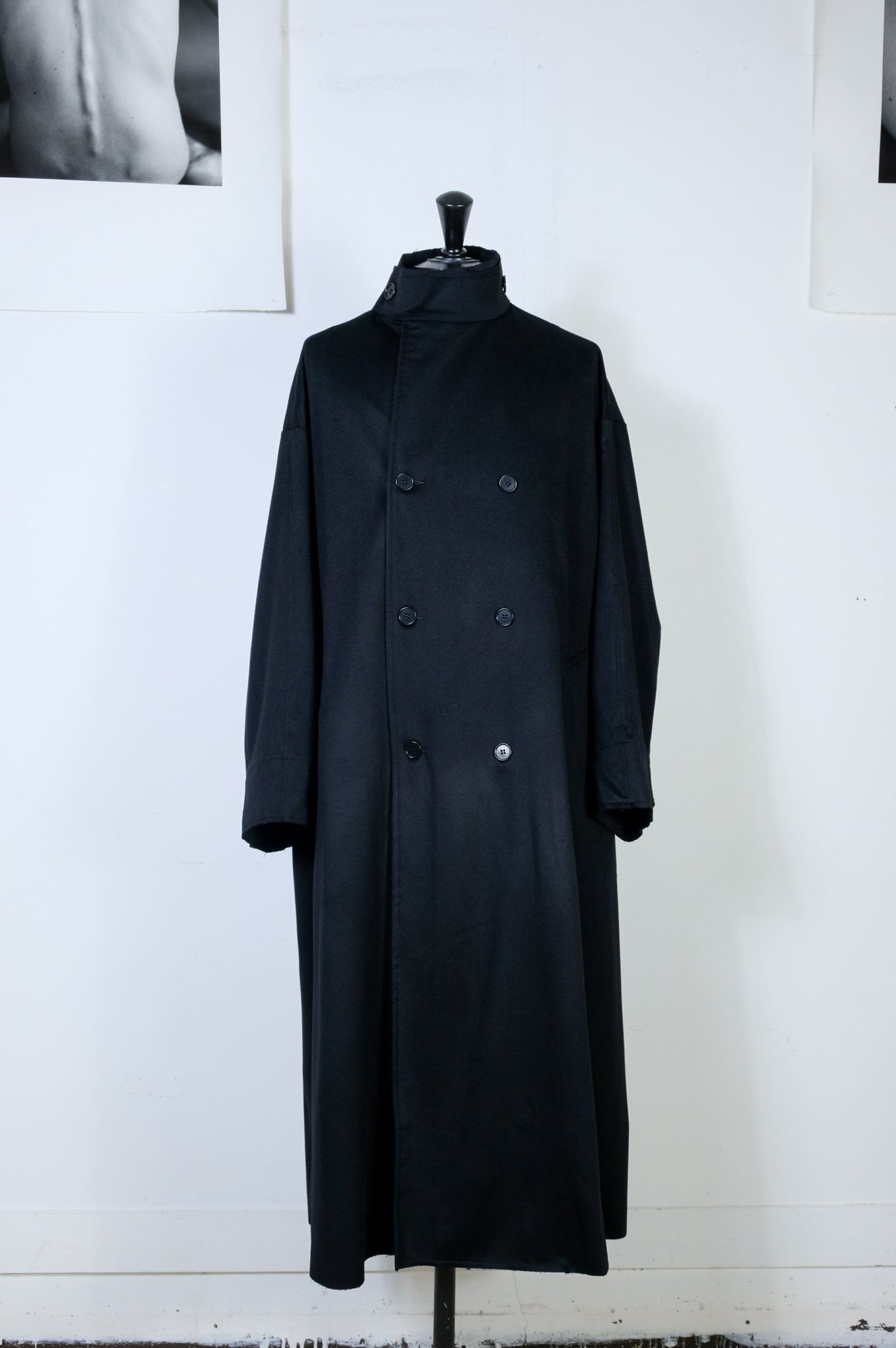 Gabriela Coll Garments "NO.65 LORO PIANA WOOL OVERSIZED COAT / BLACK" (MENS)