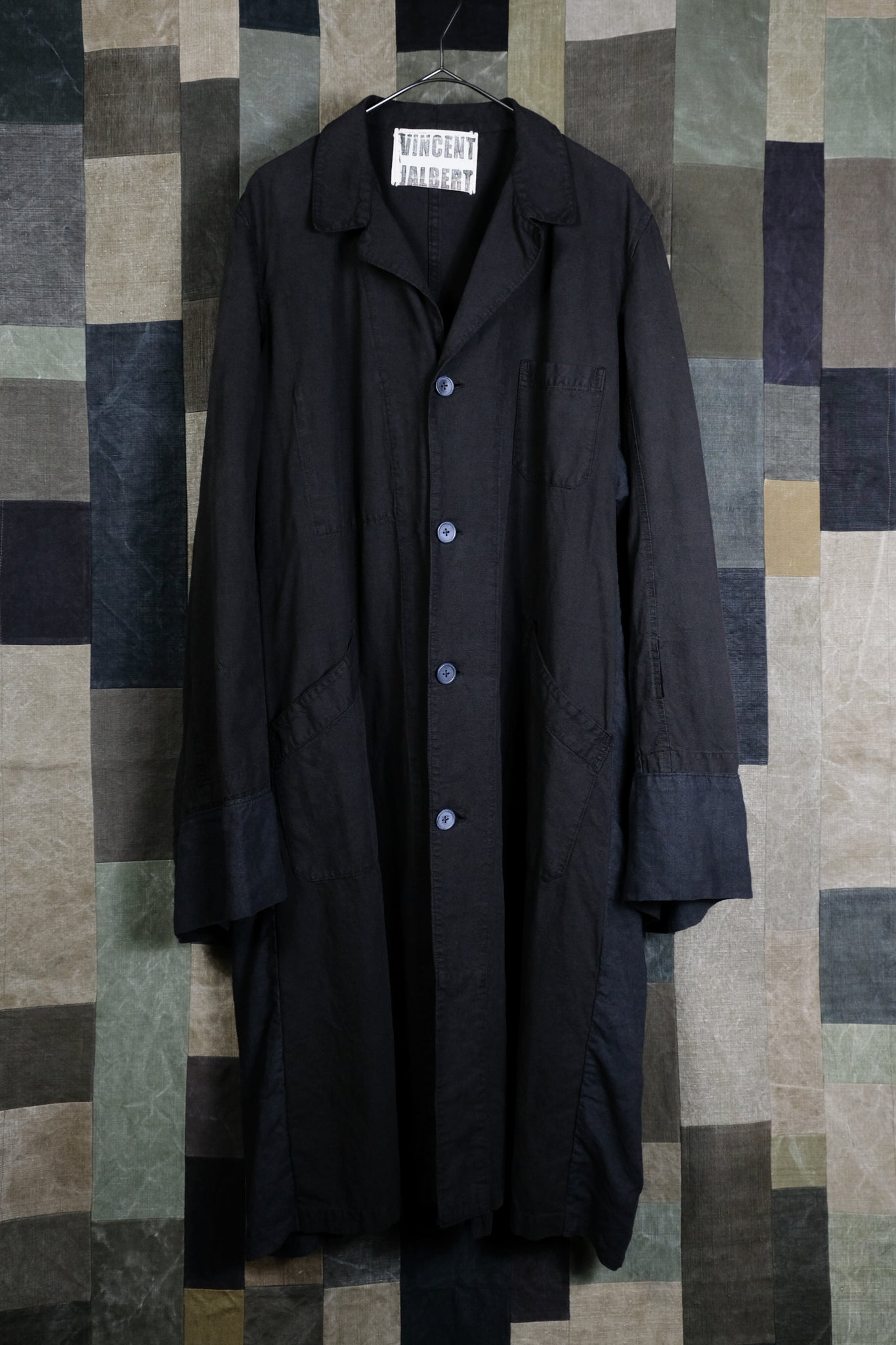 VINCENT JALBERT "ANTIQUE WORK COAT ENLARGE / BLACK"