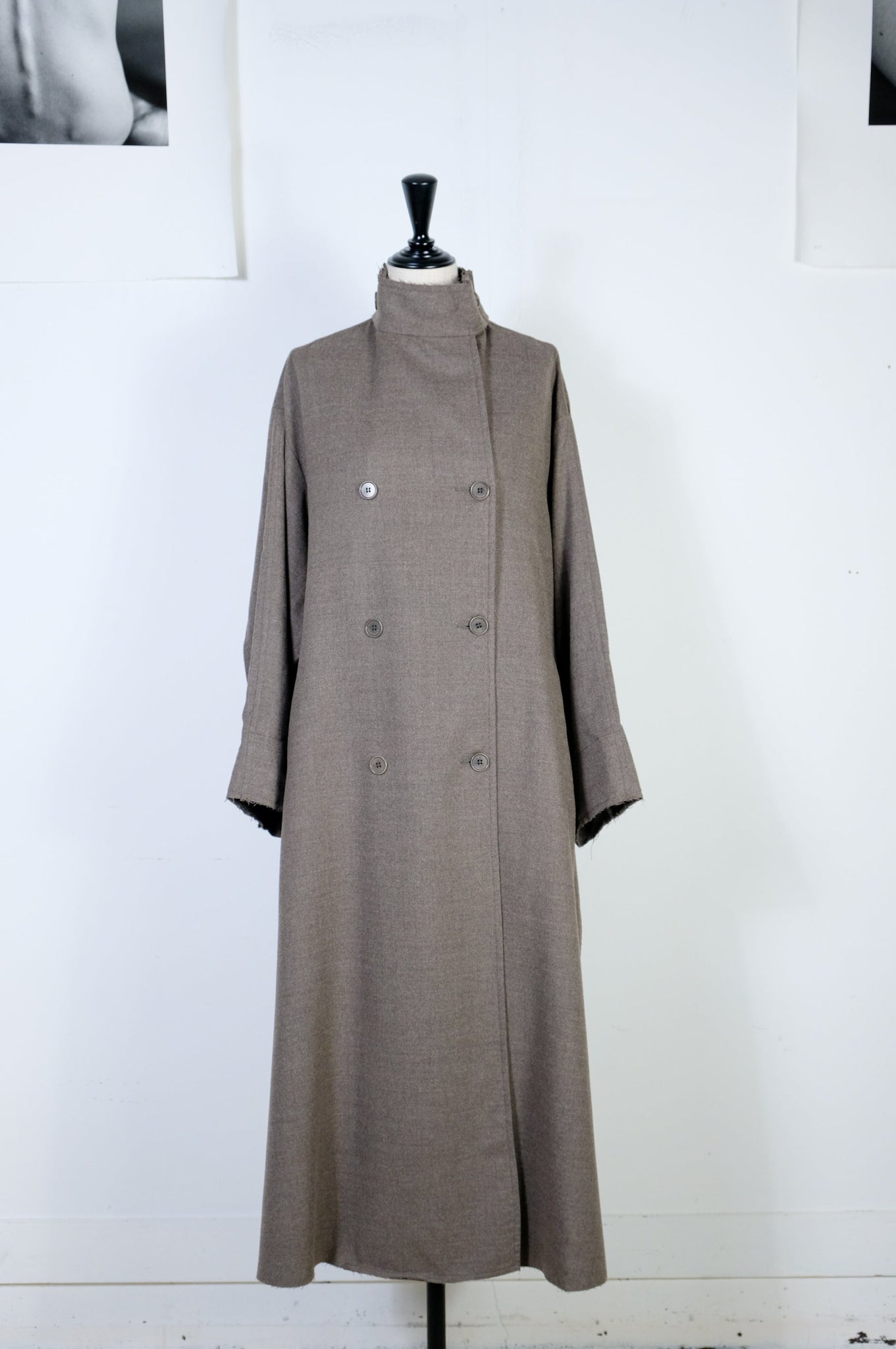 Gabriela Coll Garments "NO.65 LORO PIANA WOOL OVERSIZED COAT / BROWN" (WOMENS)