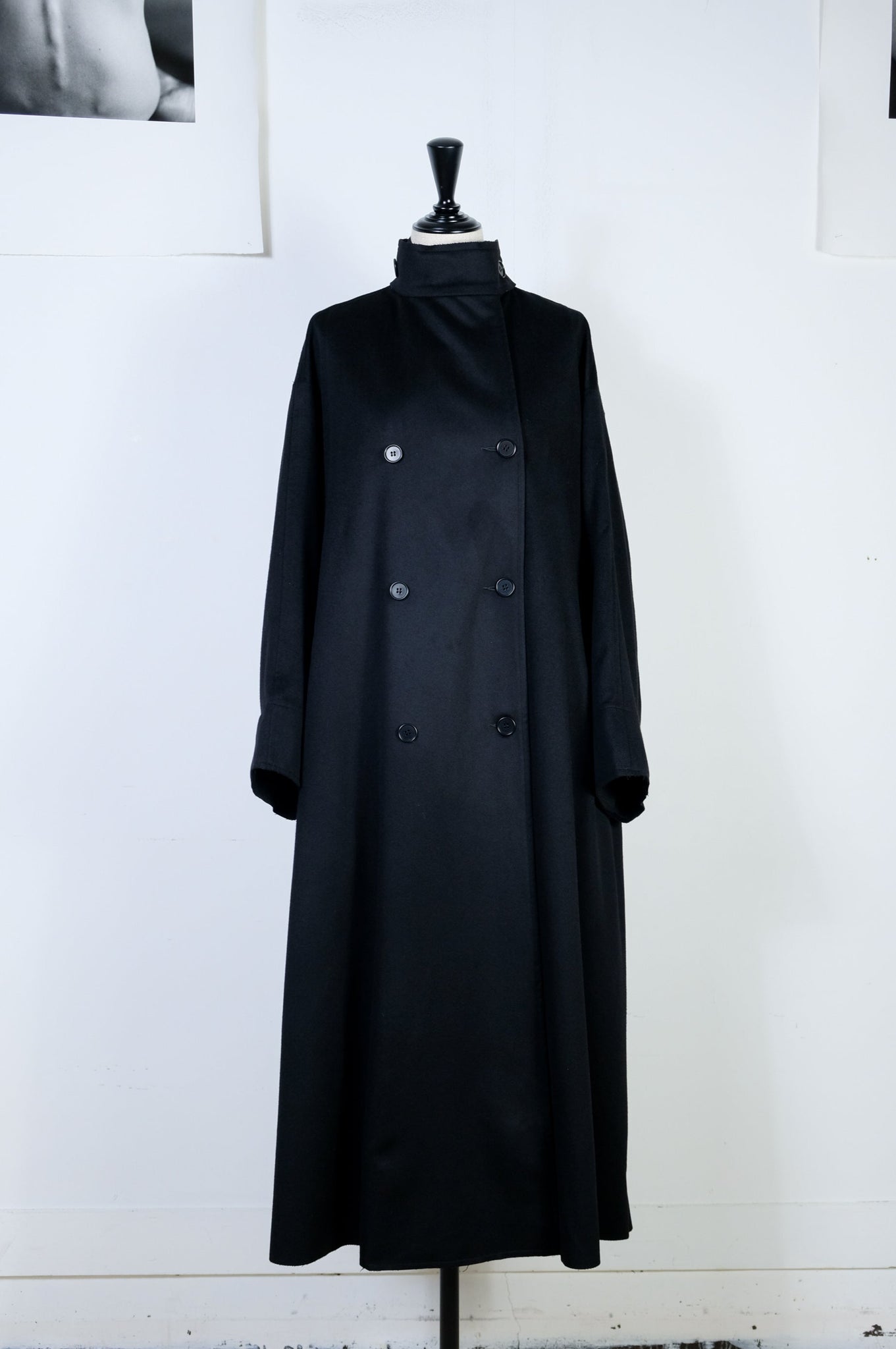 Gabriela Coll Garments "NO.65 LORO PIANA WOOL OVERSIZED COAT / BLACK" (WOMENS)