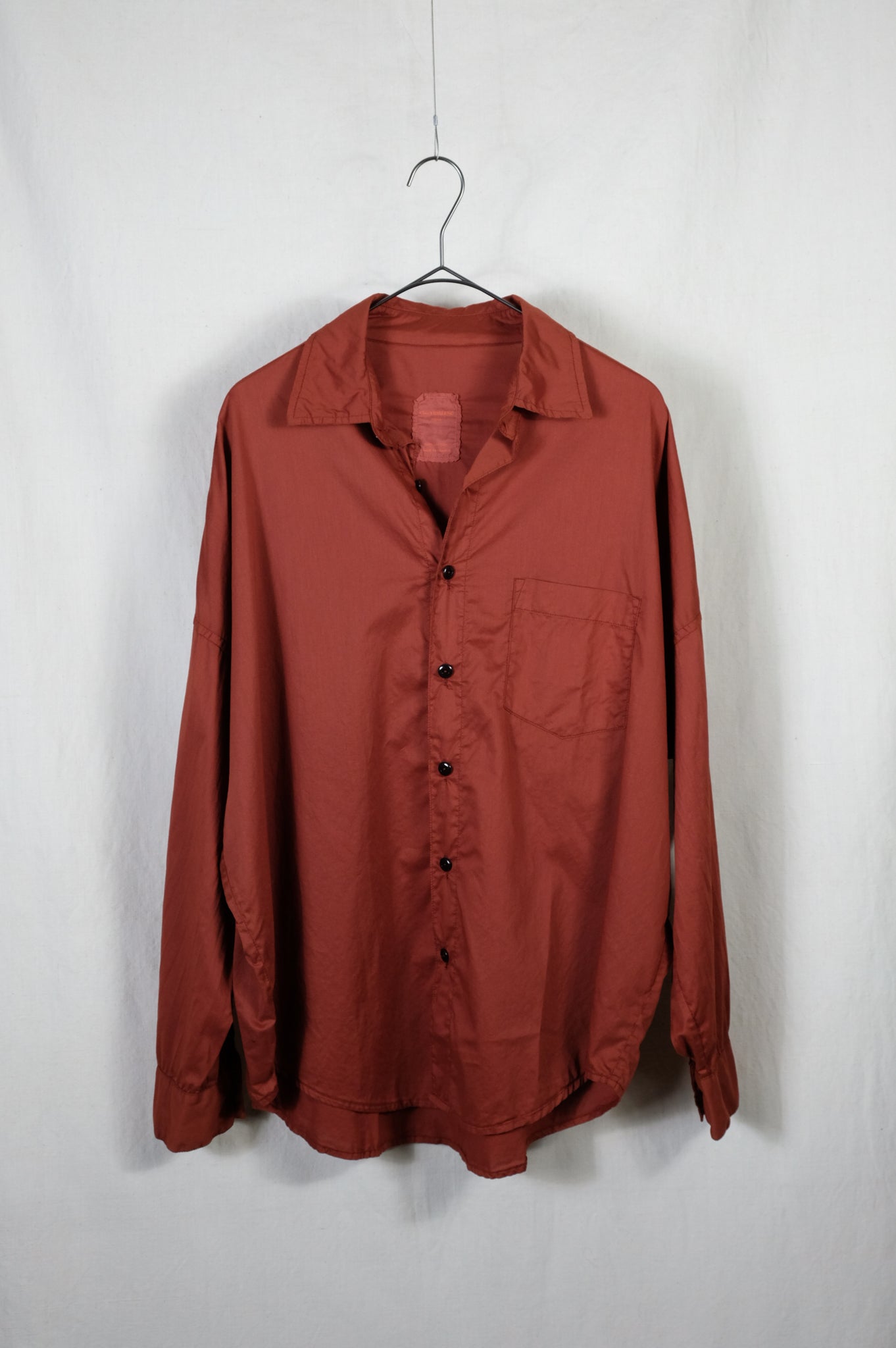 Chez VIDALENC "Shirt AXL cotton piumino  (Prototype) / RED MOGADOR"