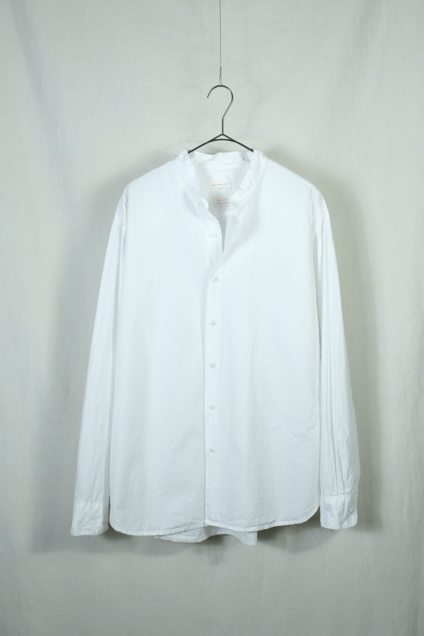 Chez VIDALENC "Shirt Milou cotton kilber  (Prototype) / WHITE"