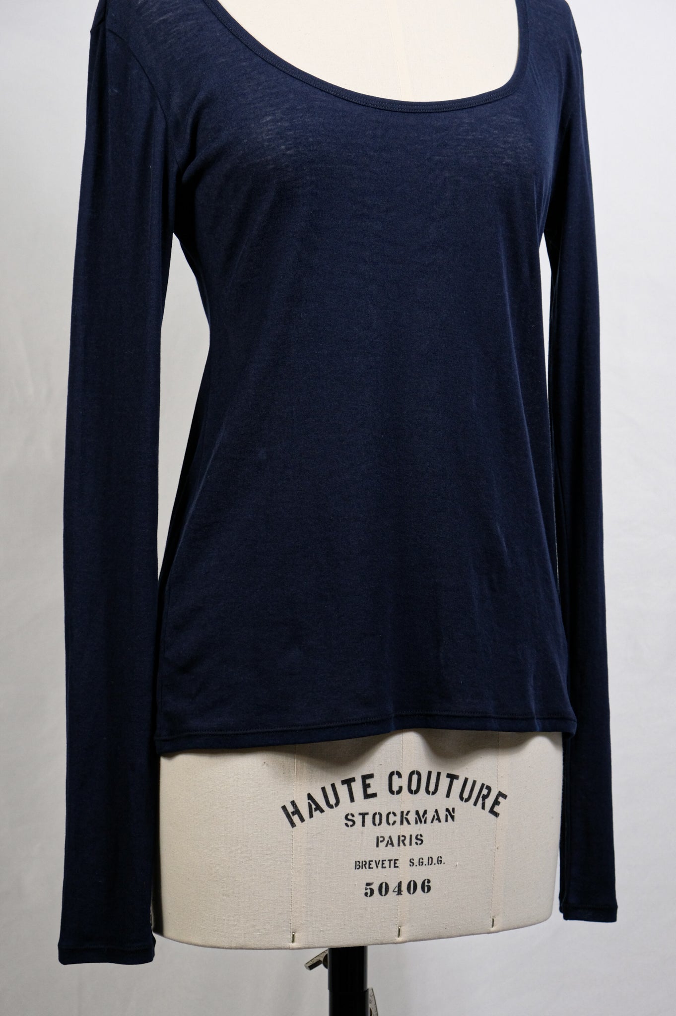 トップス Tu es mon Tresor U-Neck Top NAVY Tu es mon Tresor 