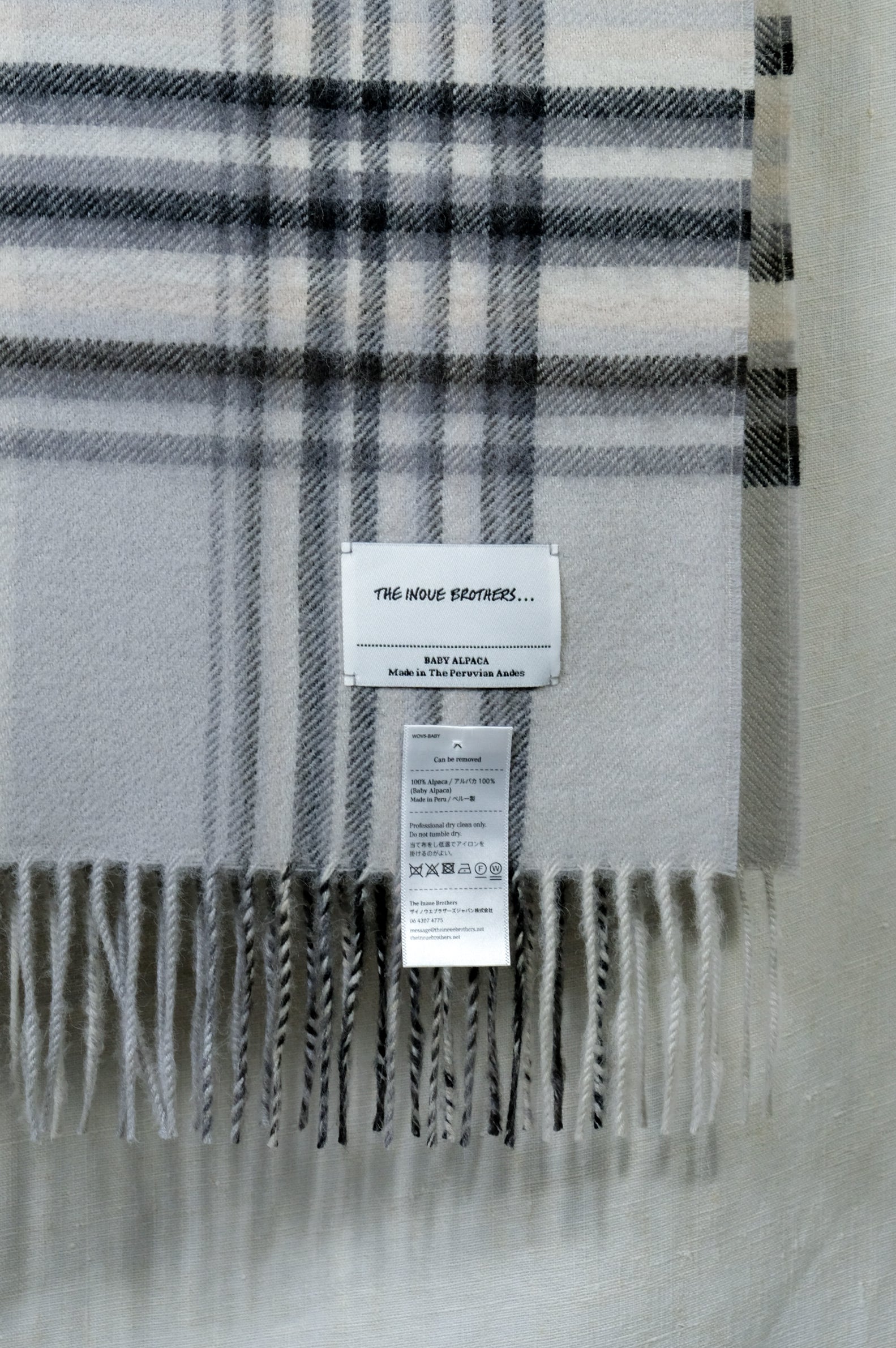 小物 THE INOUE BROTHERS...Large Brushed Stole 40%OFF】THE INOUE BROTHERS
