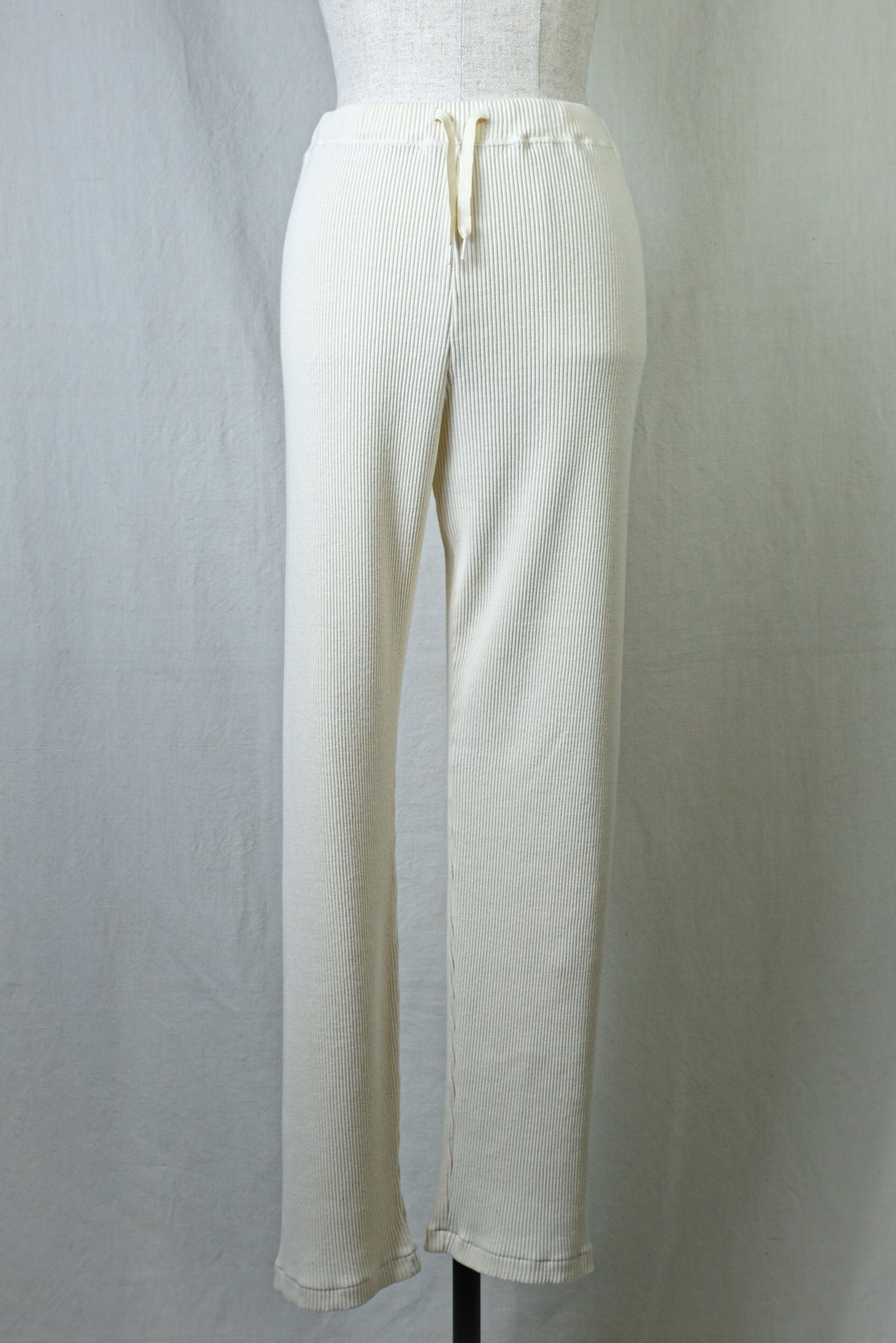 FilMelange "DOVE/COTTON WOOL RIB PANTS/NATURAL"