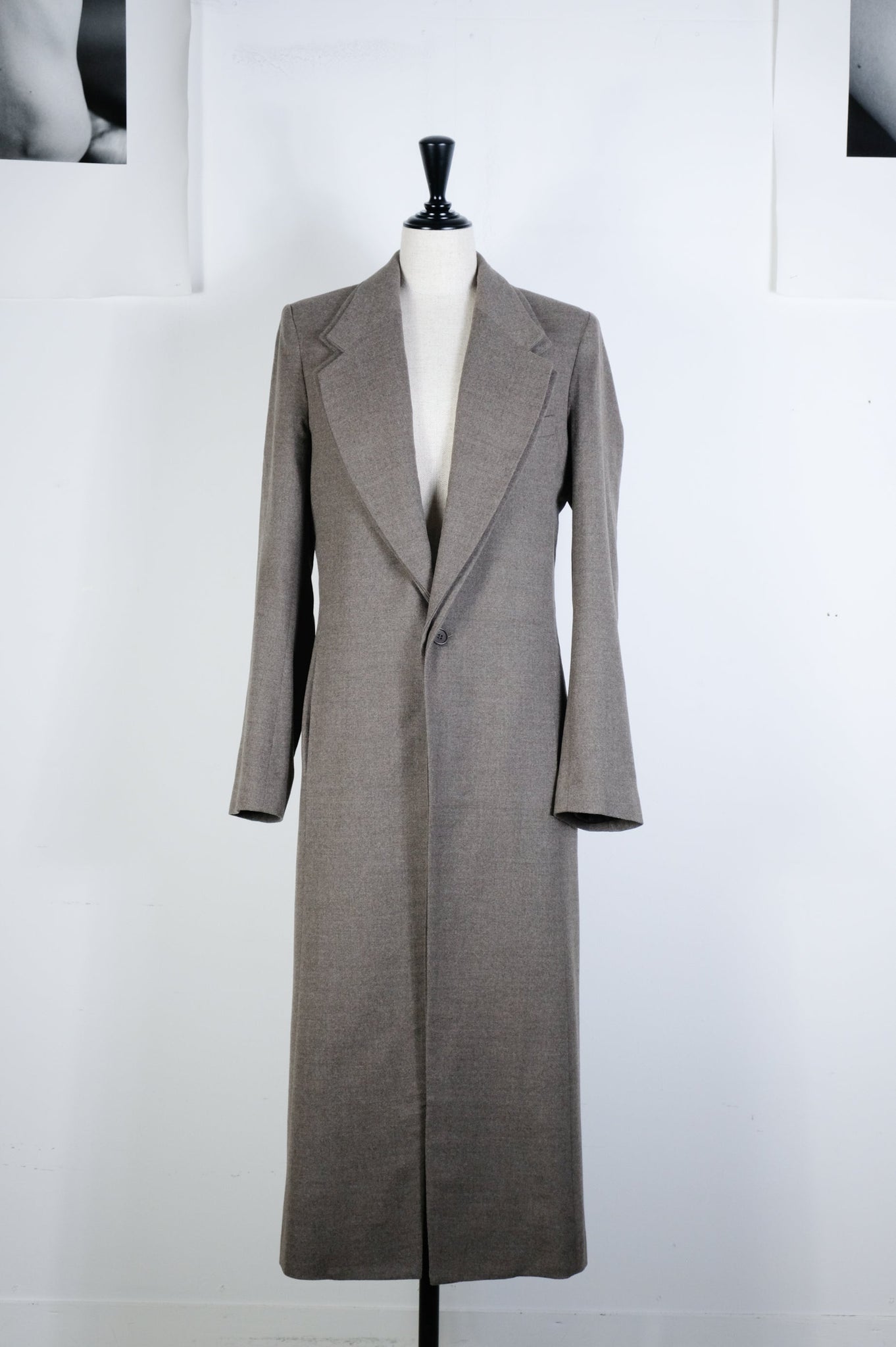 Gabriela Coll Garments "NO.64 LORO PIANA WOOL DOUBLE COLLAR COAT / BROWN"