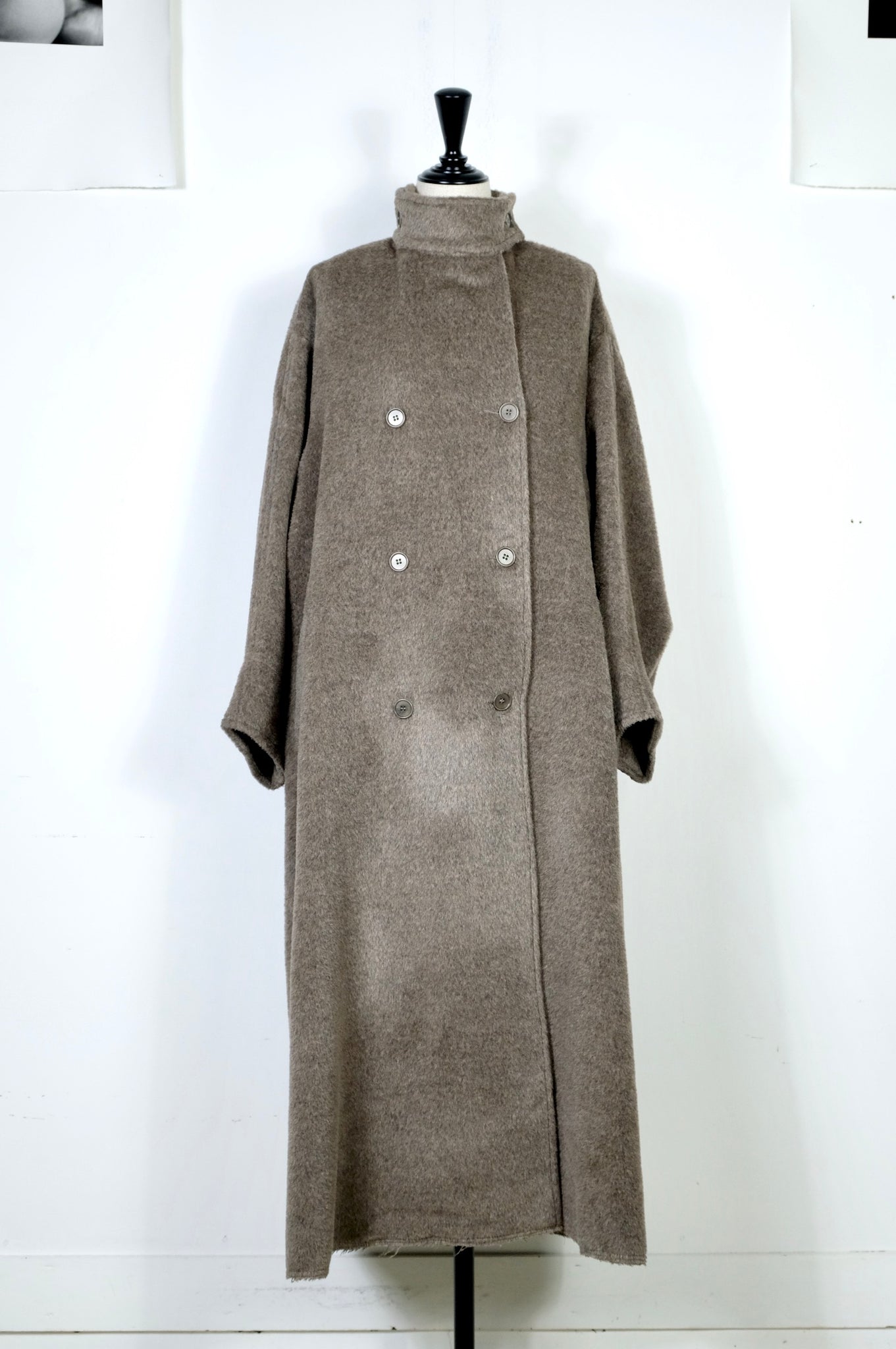 Gabriela Coll Garments "NO.65 DORMEUIL ALPACA OVERSIZED COAT / BROWN"(WOMENS)