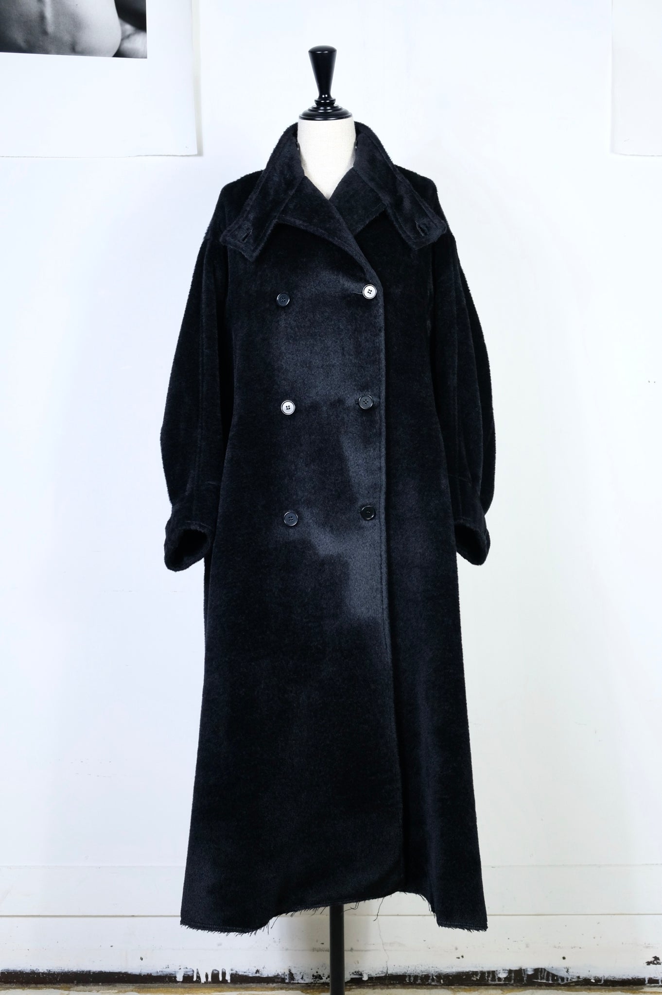 Gabriela Coll Garments "NO.65 DORMEUIL ALPACA OVERSIZED COAT / BLACK" (WOMENS)