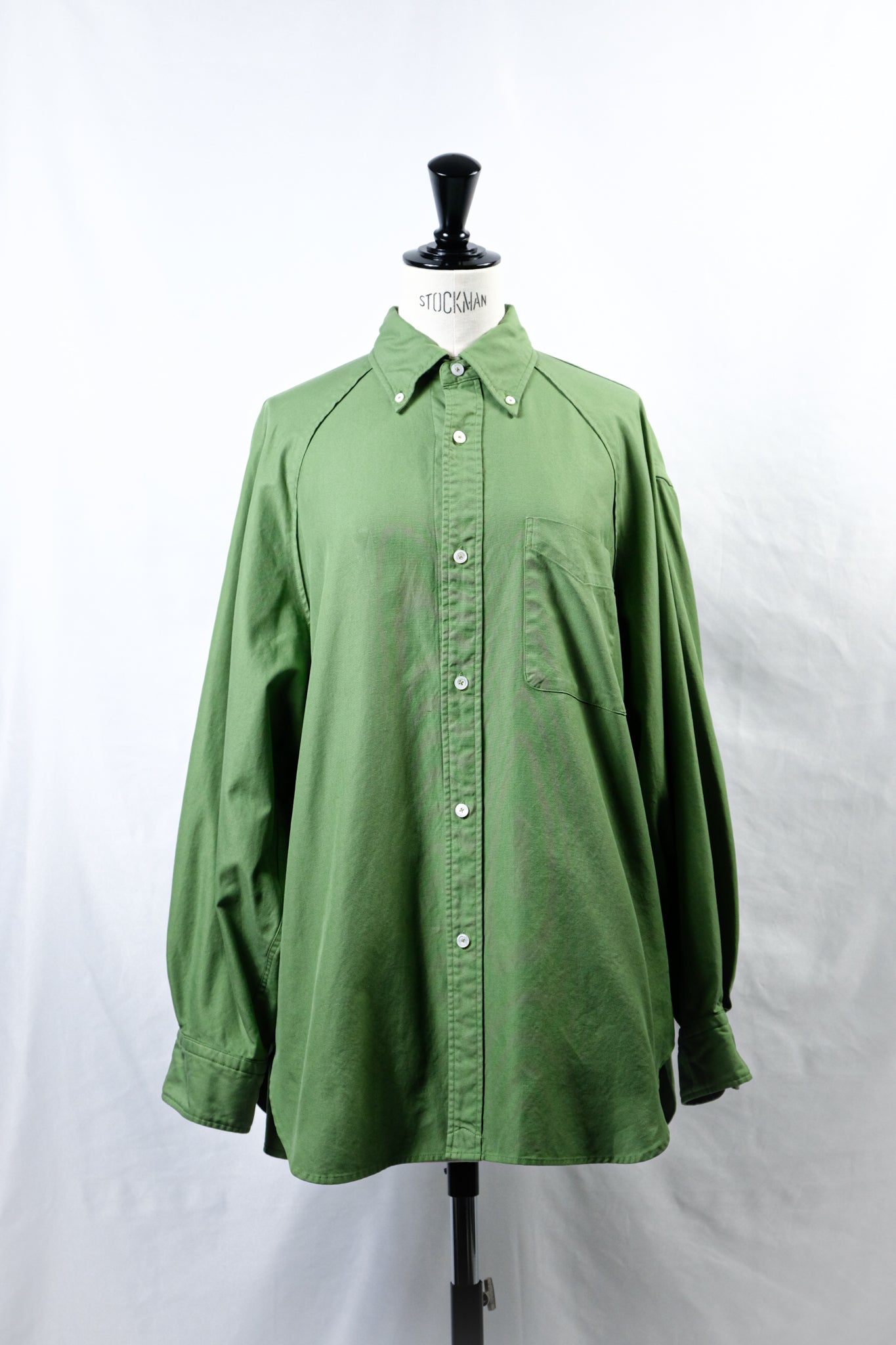 CURRENTAGE "OXFORD SHIRT / GREEN"