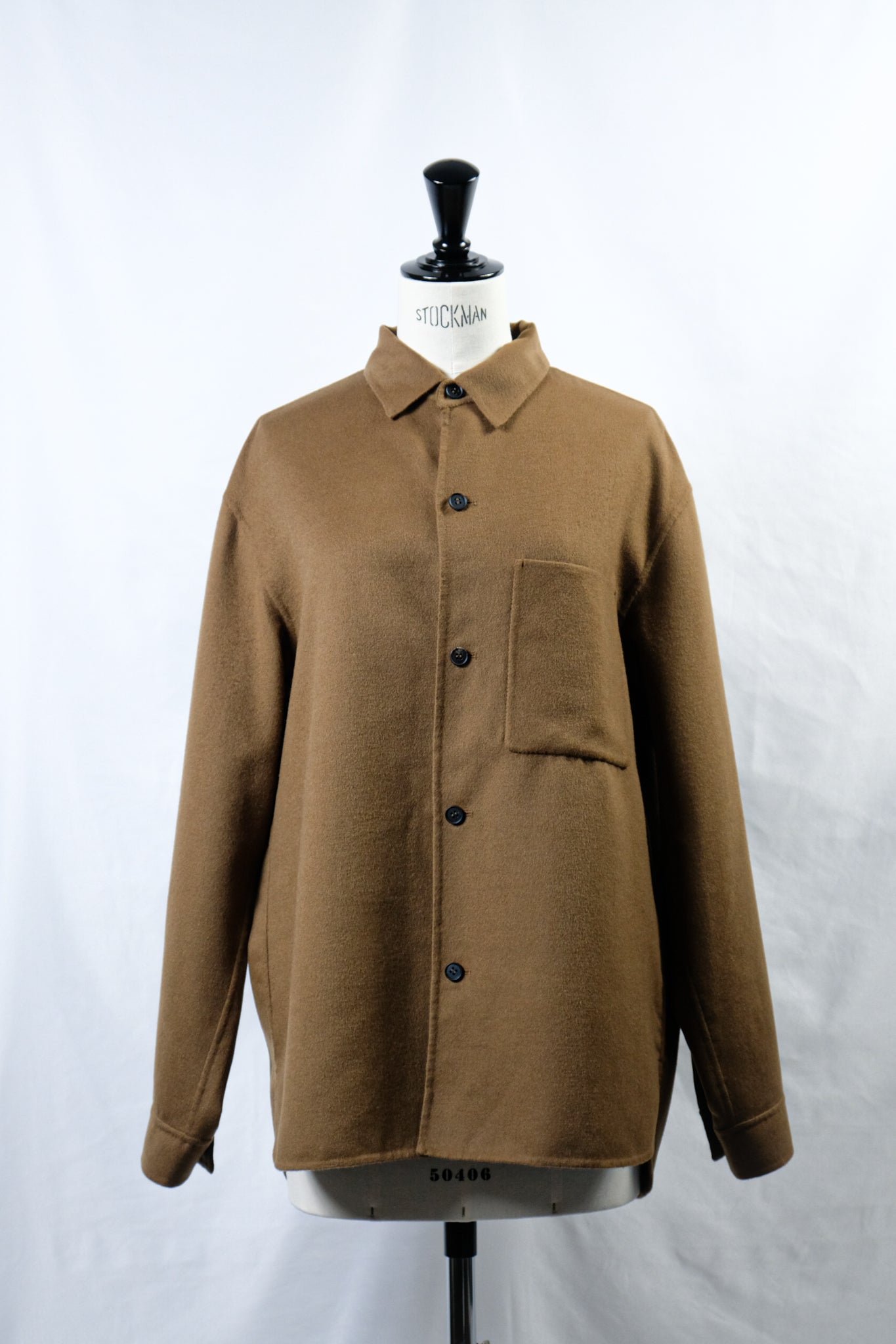 seya. "LIGHT DOUBLE FACE SHIRT / SQUIRREL"