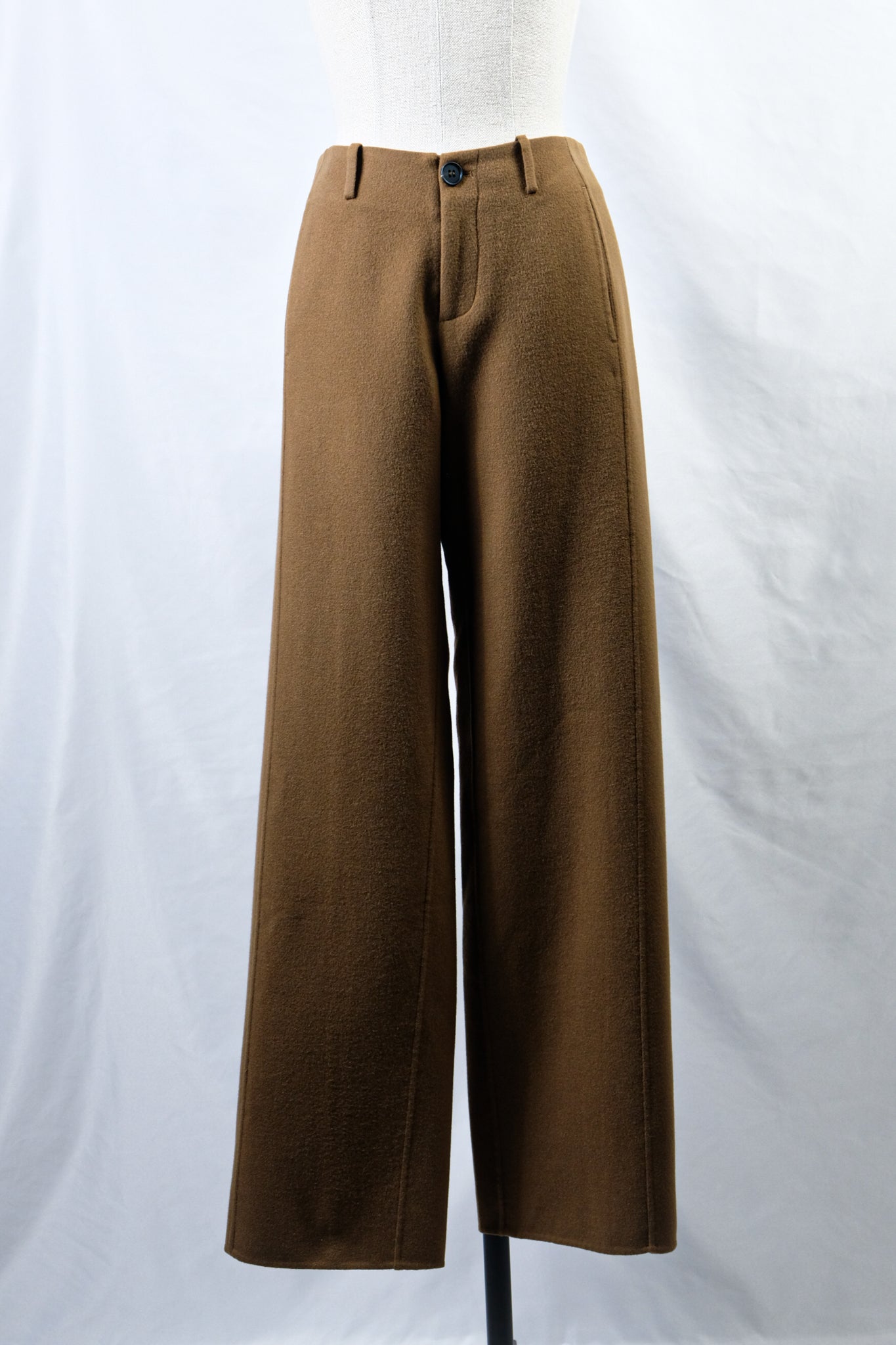 seya. "LIGHT DOUBLE FACE PANTS / SQUIRREL"