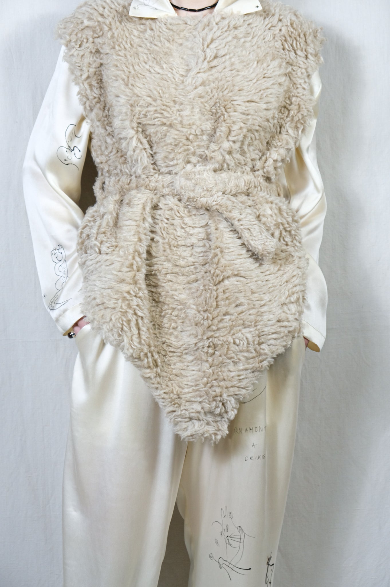 専用　fumika_uchida napping costume top FUMIKA UCHIDA： FELT COSTUME TOP - DARK GREY - ORANN ONLINE SHOP