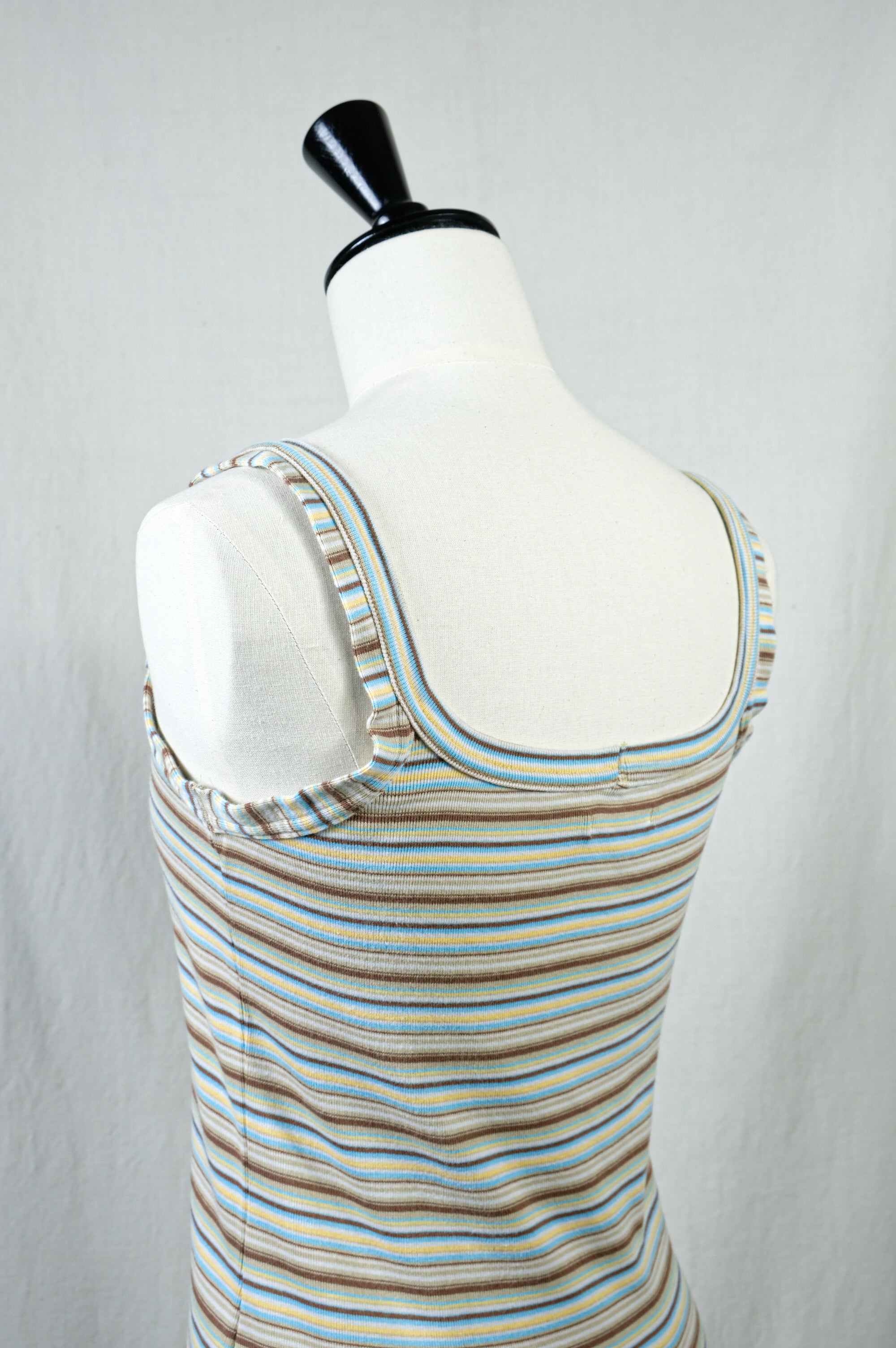 トップス FUMIKA_UCHIDA STRIPE CAMISOLE FUMIKA_UCHIDA / MULTICOLOR STRIPE CAMISOLE (WHITE/BEIGE