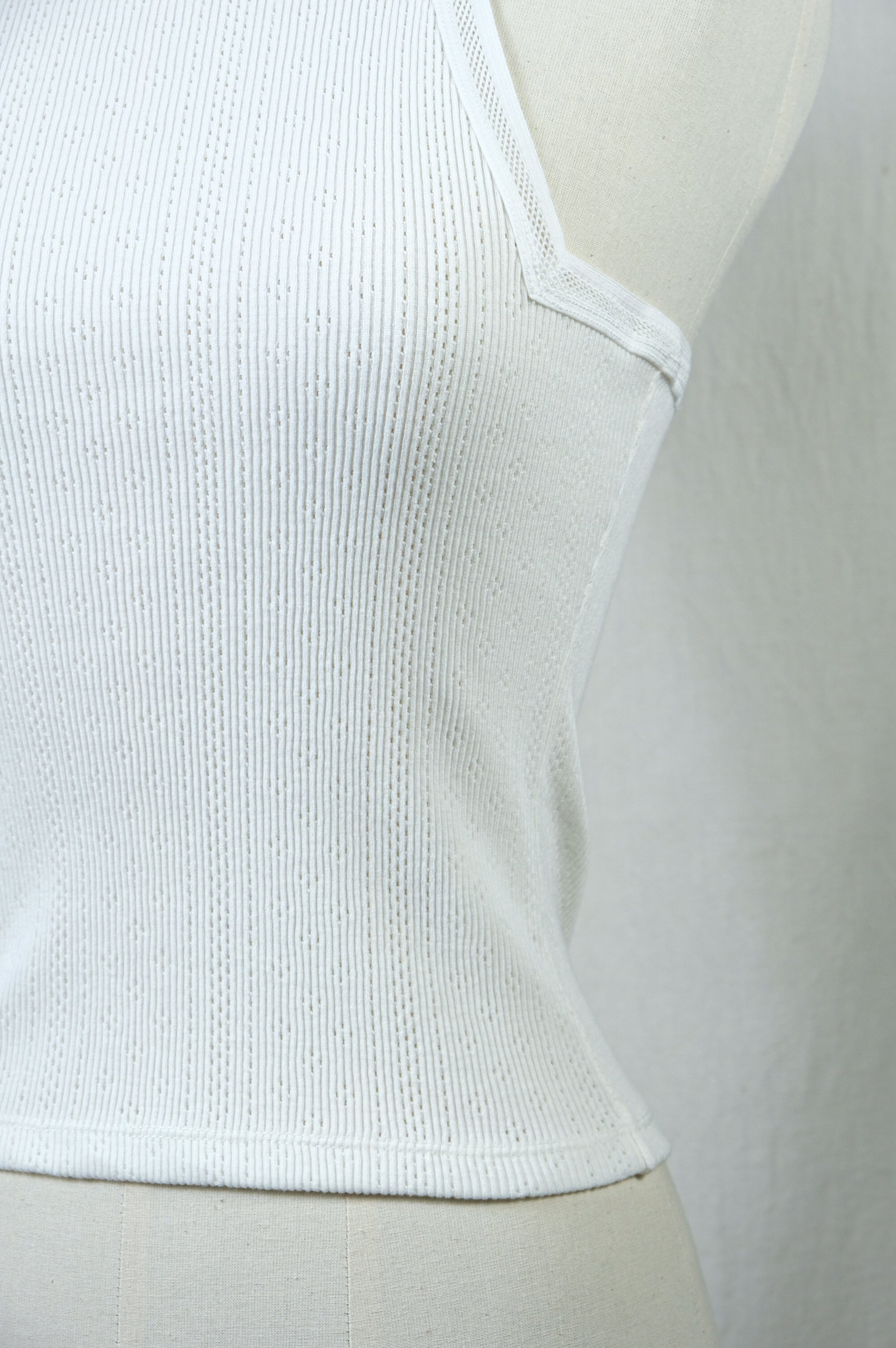 トップス FUMIKA_UCHIDA EYELET RIB STITCH CAMISOLE FUMIKA_UCHIDA/EYELET RIB STITCH CAMISOLE(CHARCOAL)