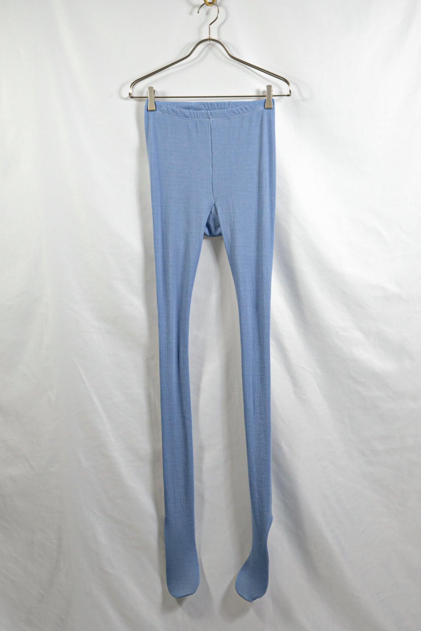 FUMIKA_UCHIDA "NEEDLE DRAWING TIGHTS / LIGHT BLUE"