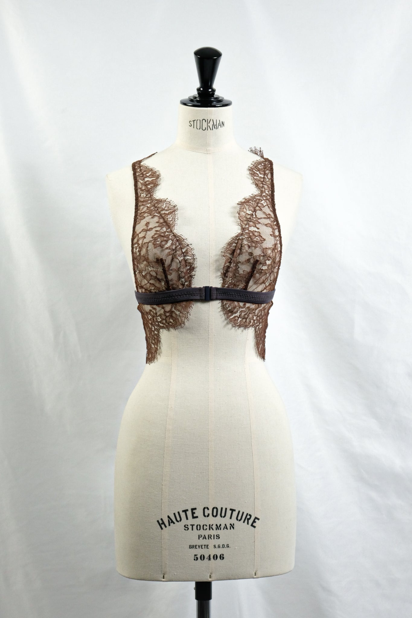 FUMIKA_UCHIDA "LEAVER LACE BRALETTE / BROWN"