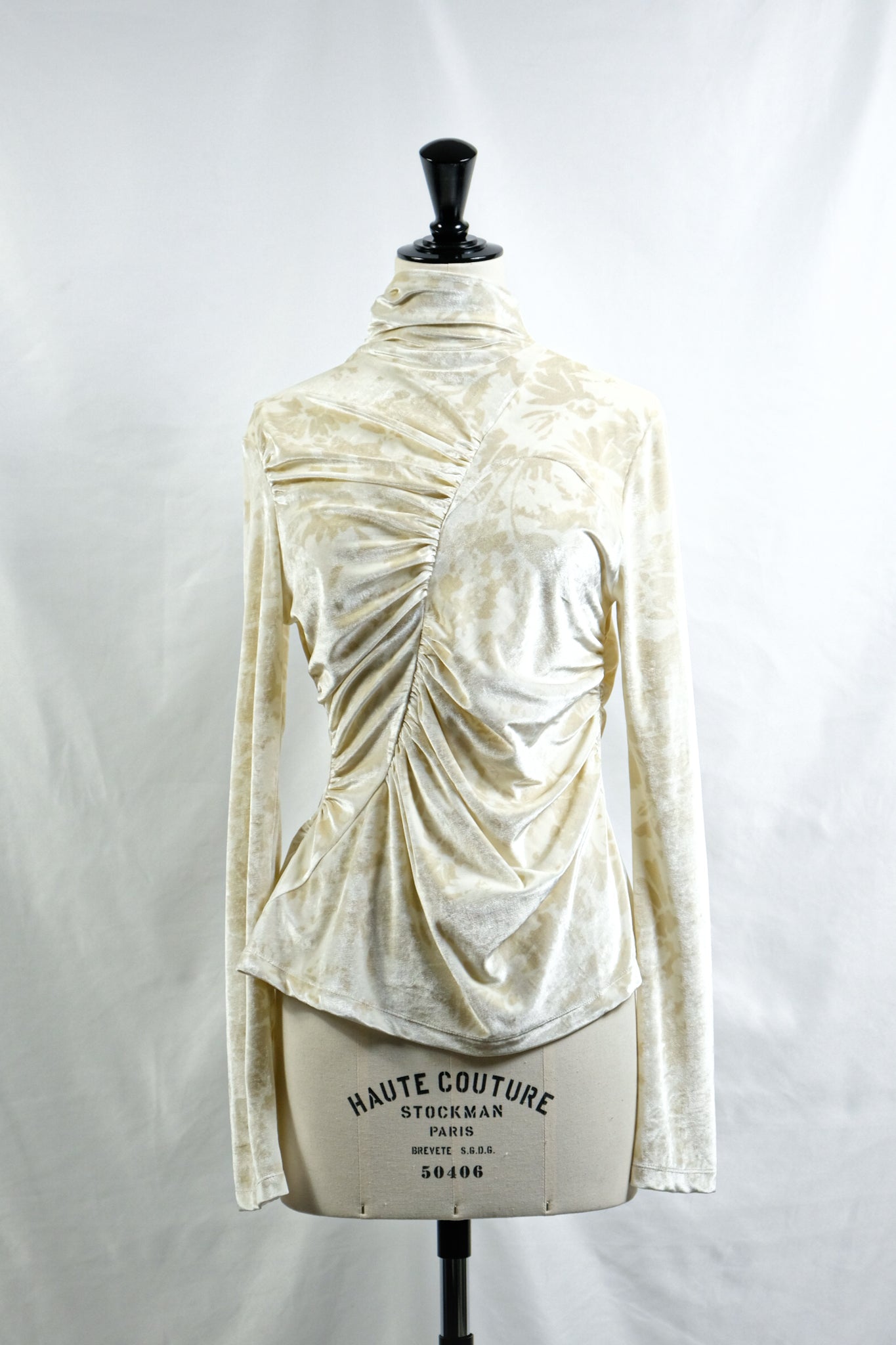 PHOTOCOPIEU "ASYMMETRIC JERSEY TOP / OONA / BEIGE"