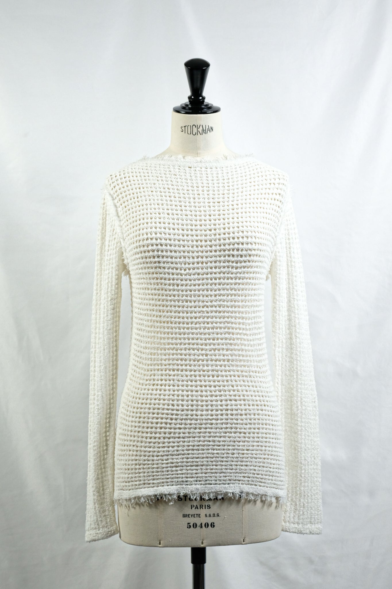 CURRENTAGE "MESH KNIT / WHITE"