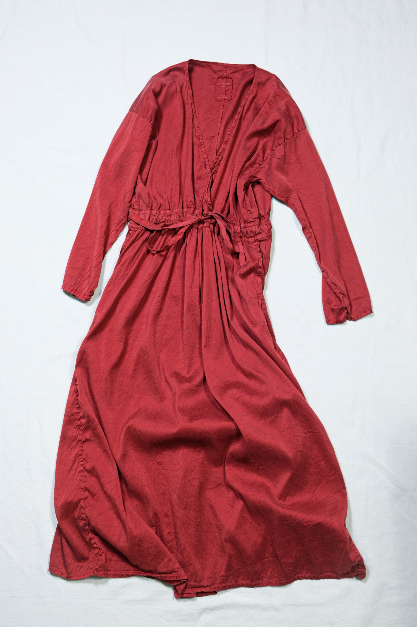 Chez VIDALENC "Dress K+M/ Silk Doop / RED MOGADOR"