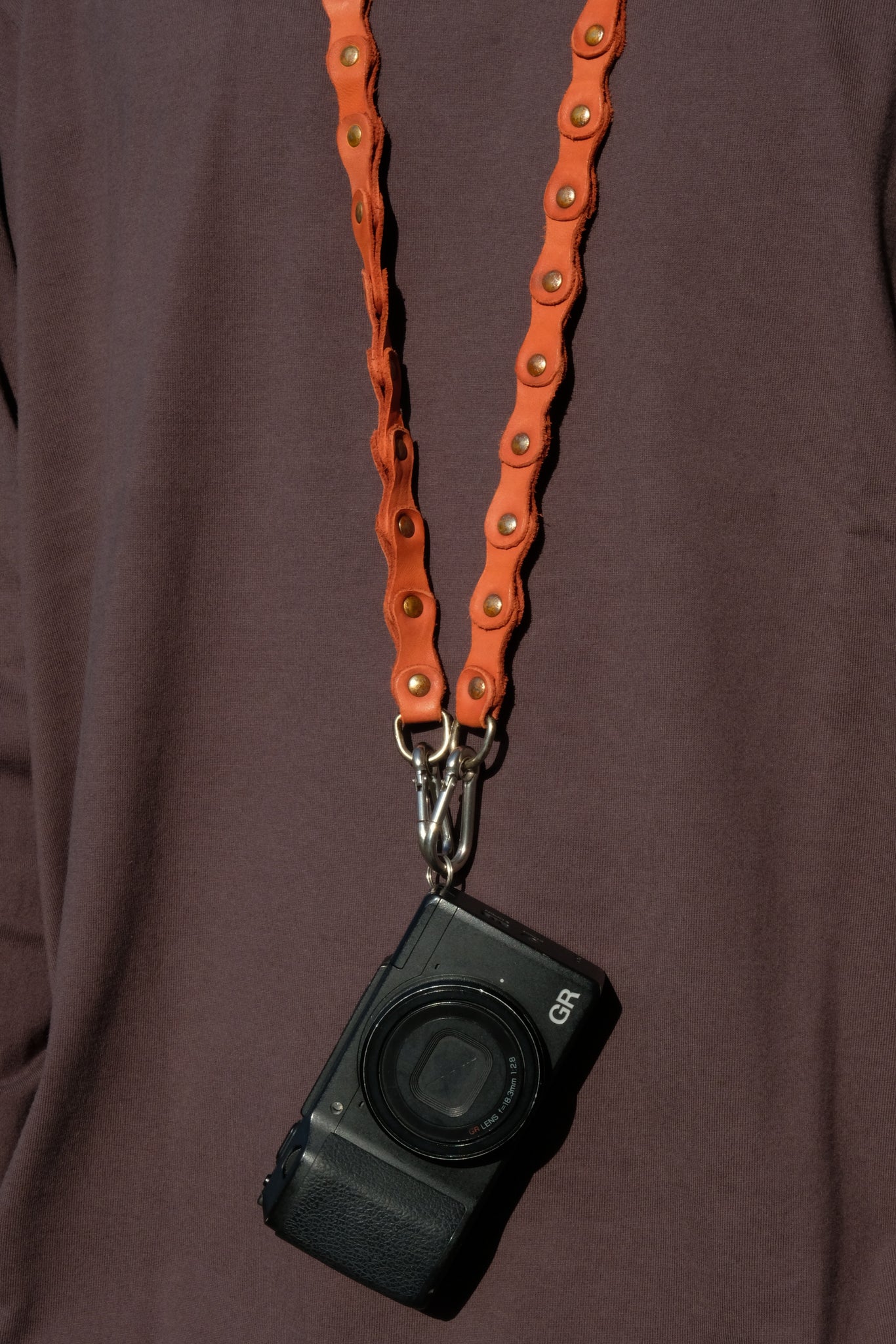 GUIDI ”LOCALERS Exclusive HB05 LEATHER CAMERA STRAP / ORANGE"