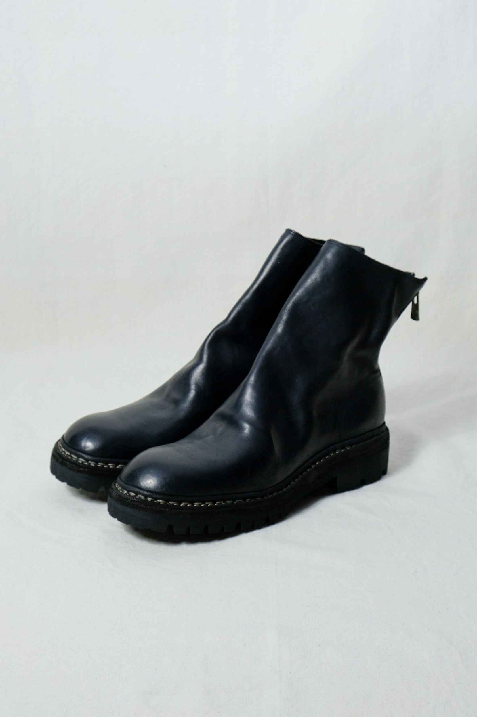 靴 GUIDI 796V-N-HORSE REVERSE 41.5 GUIDI - 【796V】馬革 バックジップ ホース リバース レザー