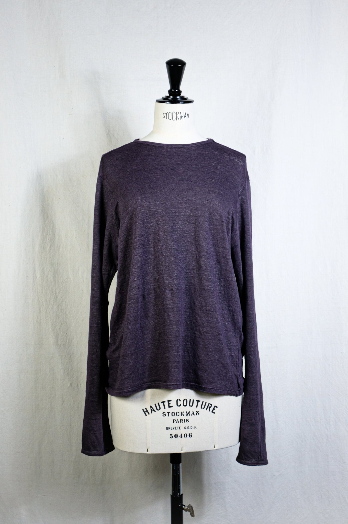 Gabriela Coll Garments "NO.87 LINEN LONG SLEEVE T-SHIRT"