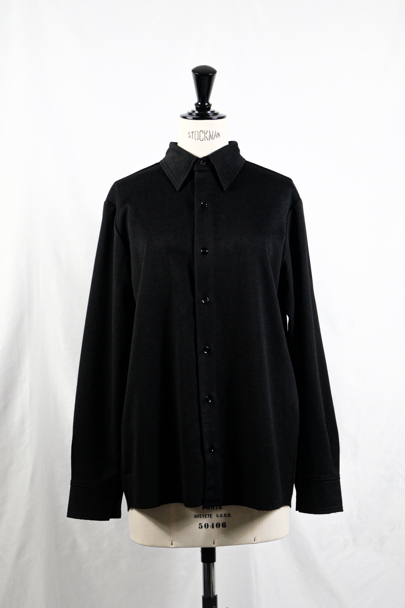 Gabriela Coll Garments "NO.197 HEAVY WOOL SHIRT / BLACK" 